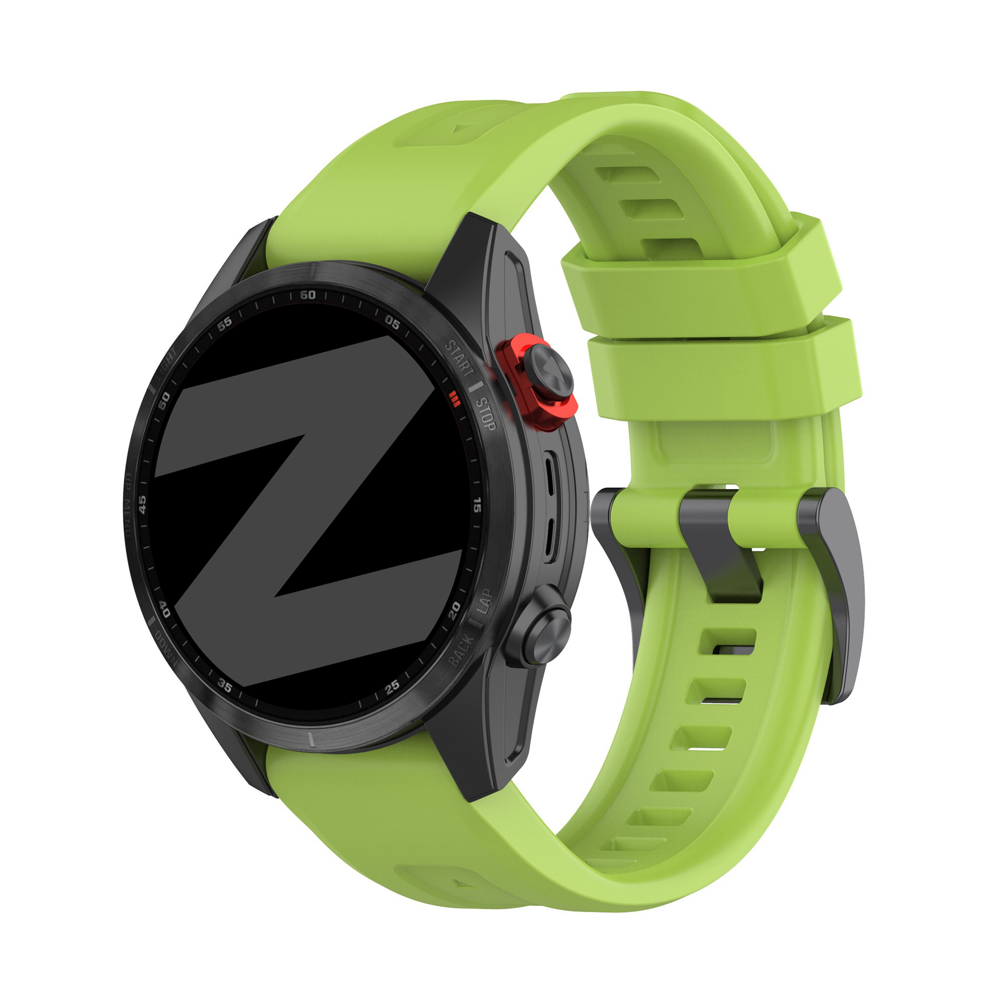 Bandz Garmin Descent Mk3(i) - 43mm Silikonarmband 'Classic' (Hell Grün)