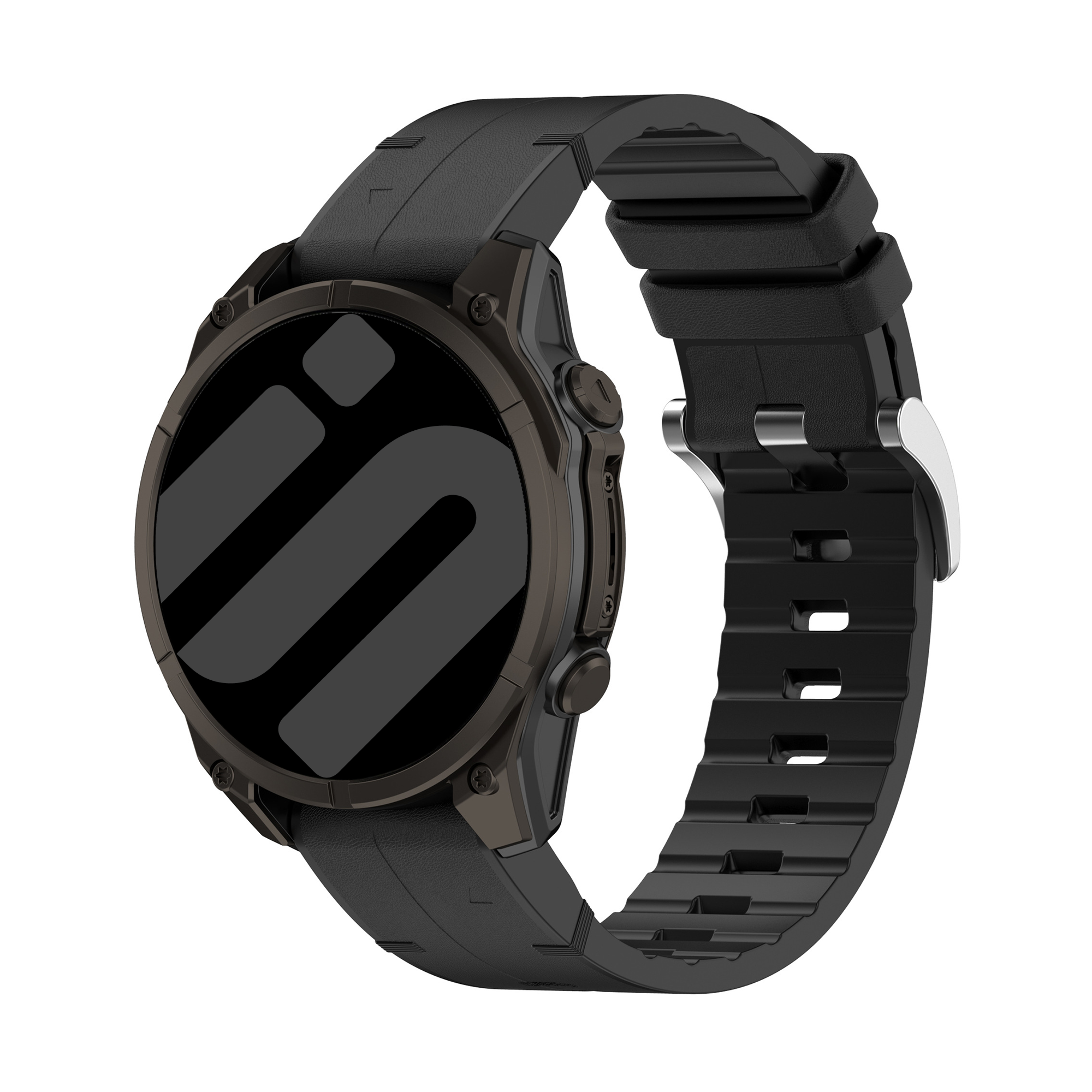 Garmin Tactix 7 Leather Hybrid Strap (Black)
