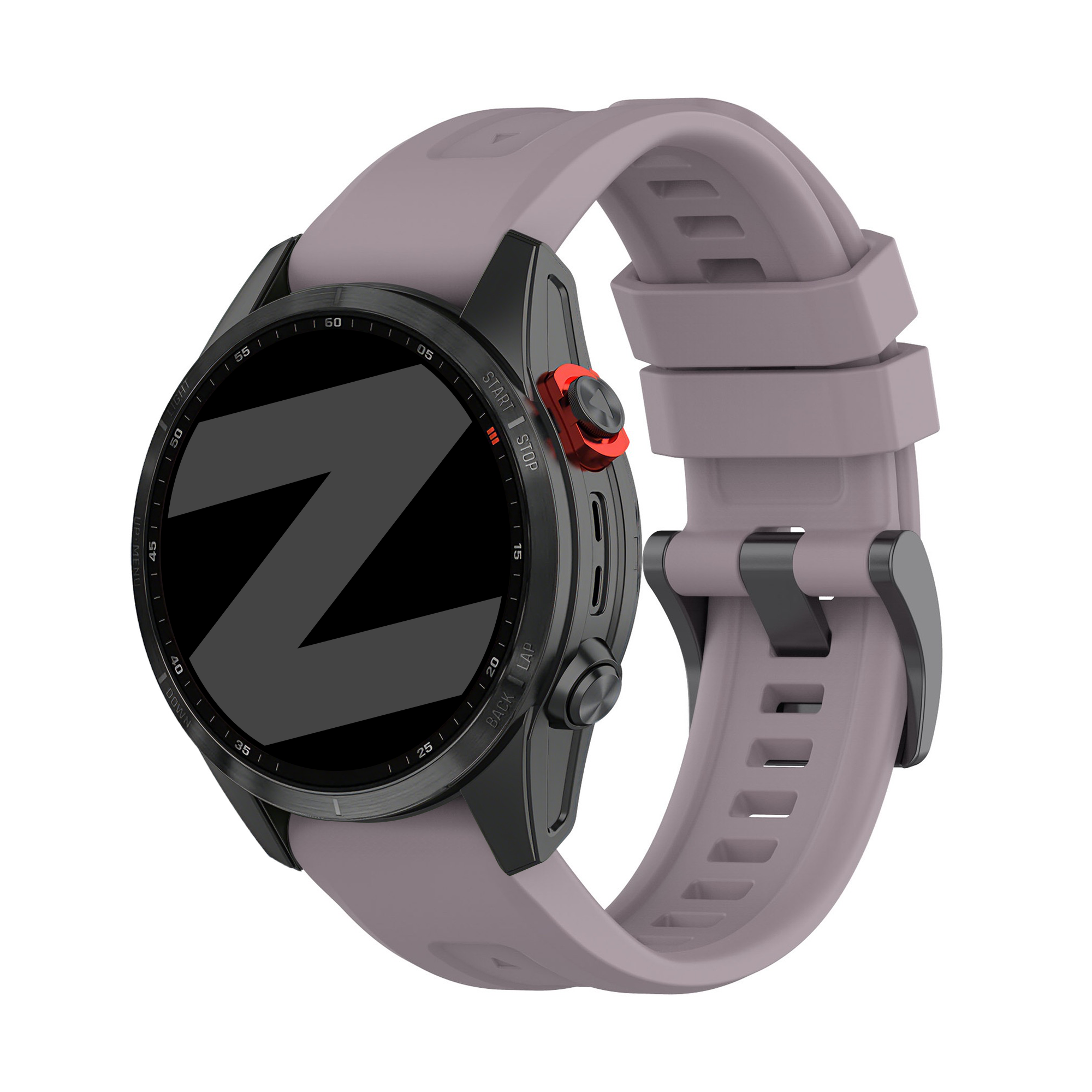 Bandz Garmin Descent Mk1 Silikonarmband 'Classic' (Lavendel Grau)