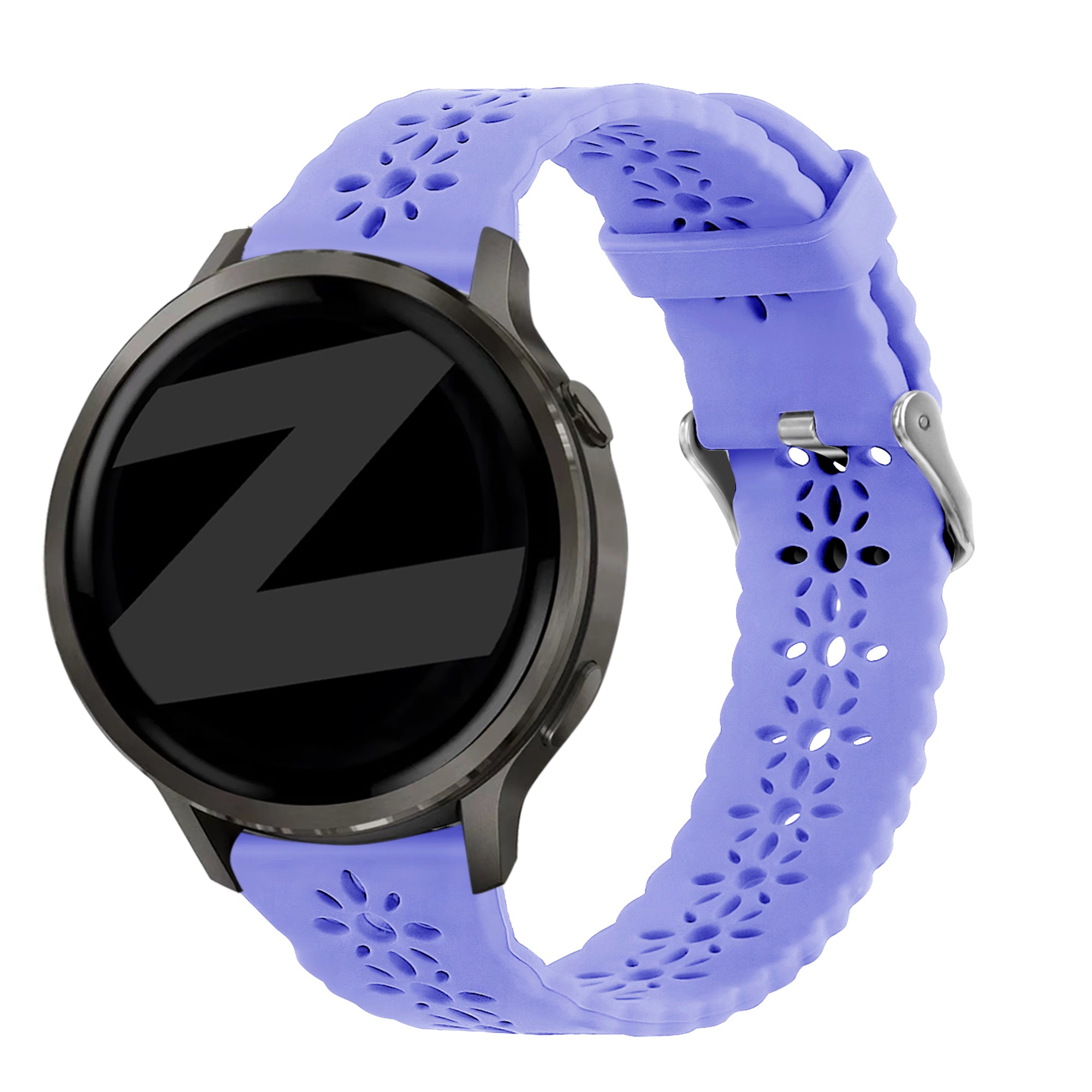 Bandz Garmin Vivoactive 6 Silikonarmband 'Lace' (Hell Lila)