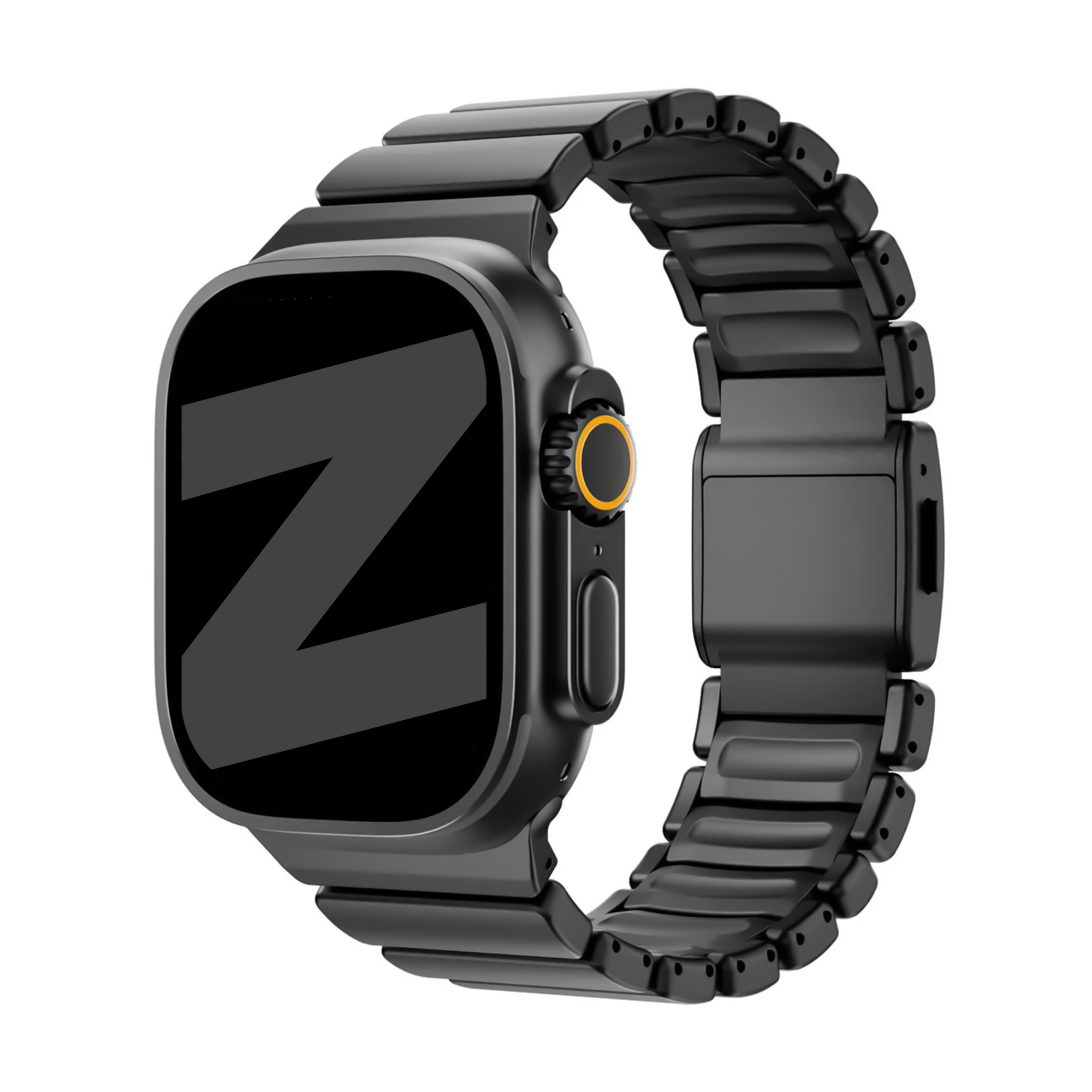 Bandz Apple Watch Titanarmband 'Hybrid' (Schwarz)