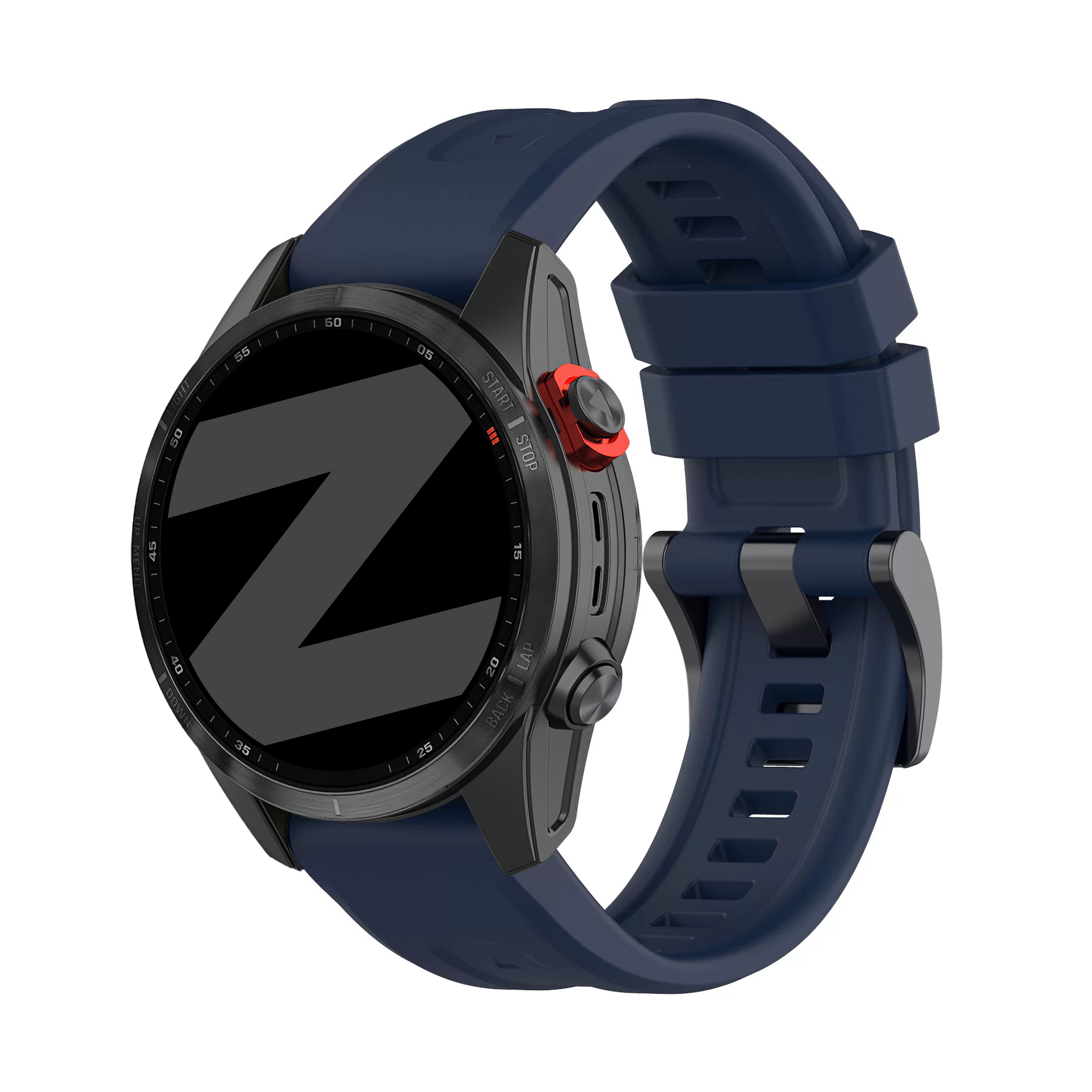 Bandz Garmin Descent Mk3(i) - 43mm Silikonarmband 'Classic' (Dunkel Blau)