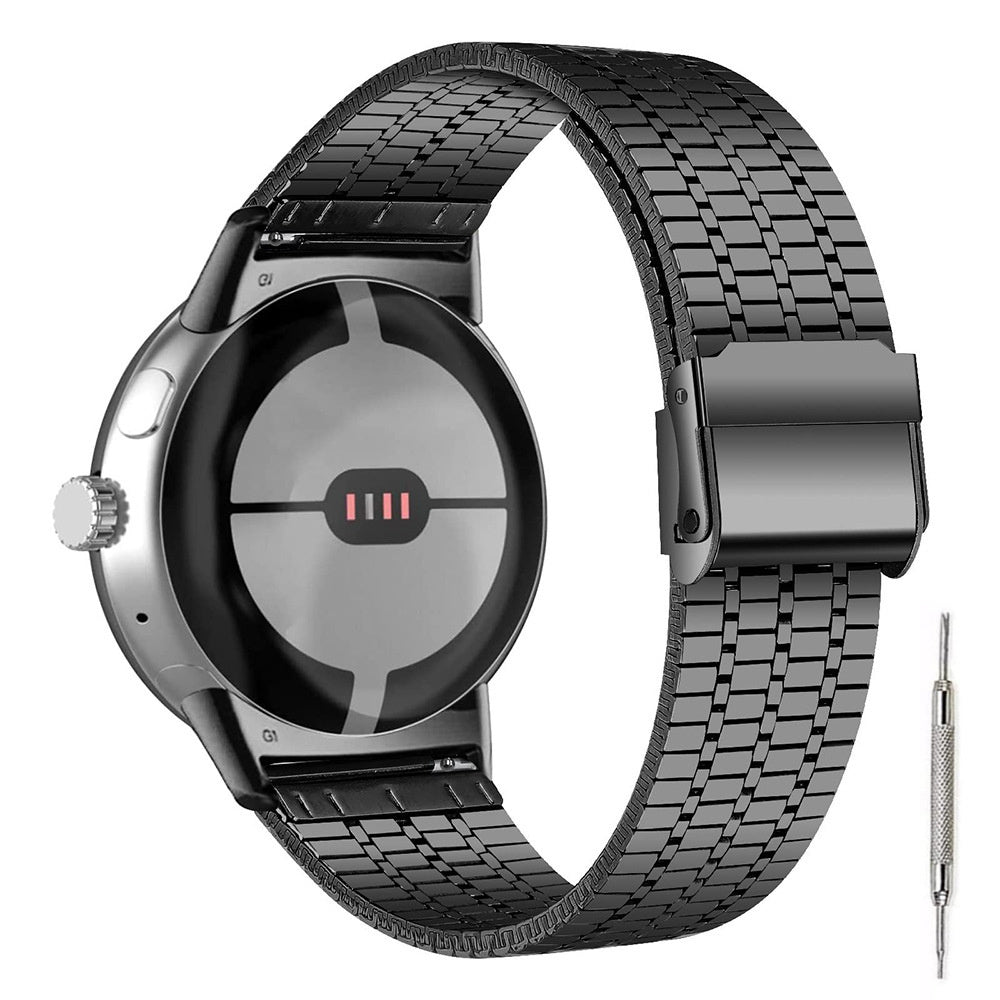 Google Pixel Watch 4 - 45mm Feines Stahlarmband (Schwarz)