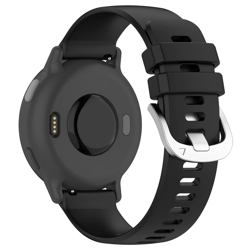 Garmin Venu 4 - 45mm Klassisches Silikonarmband (Schwarz)