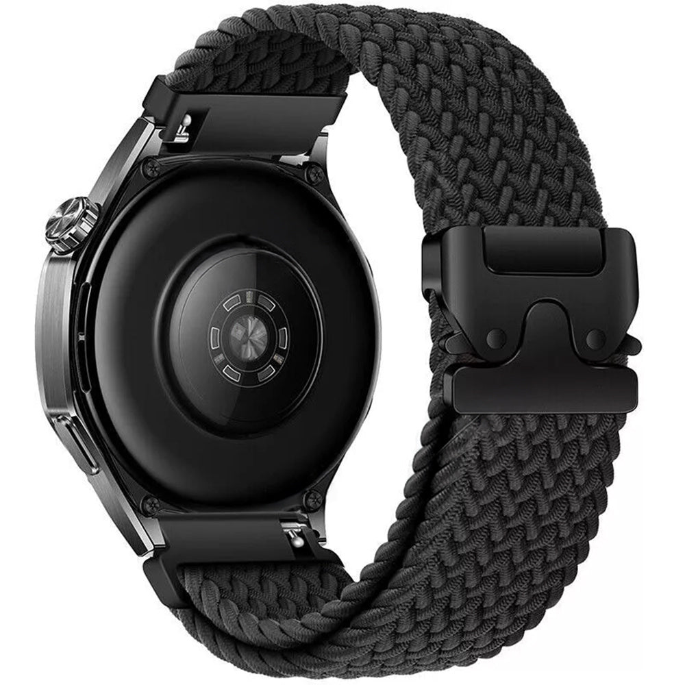 Garmin Vivomove Sport Geflochtenes Armband mit P-Schnalle (Schwarz)