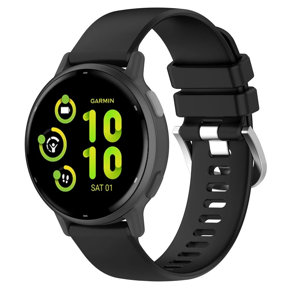 Garmin Vivoactive 6 Silicone Classic Strap (Black)