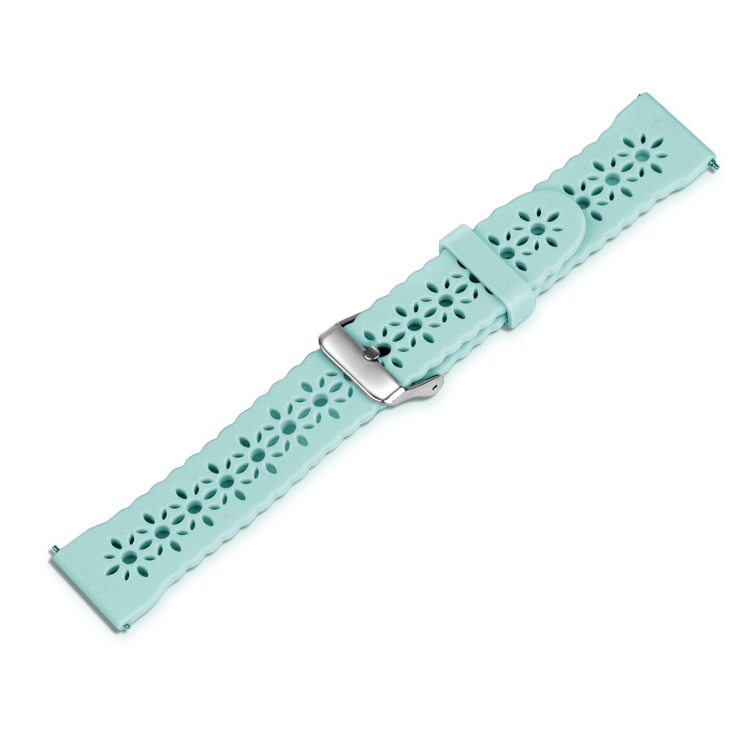 Amazfit Bip 3 (Pro) Patterned Silicone Strap (Blue Sea Green)