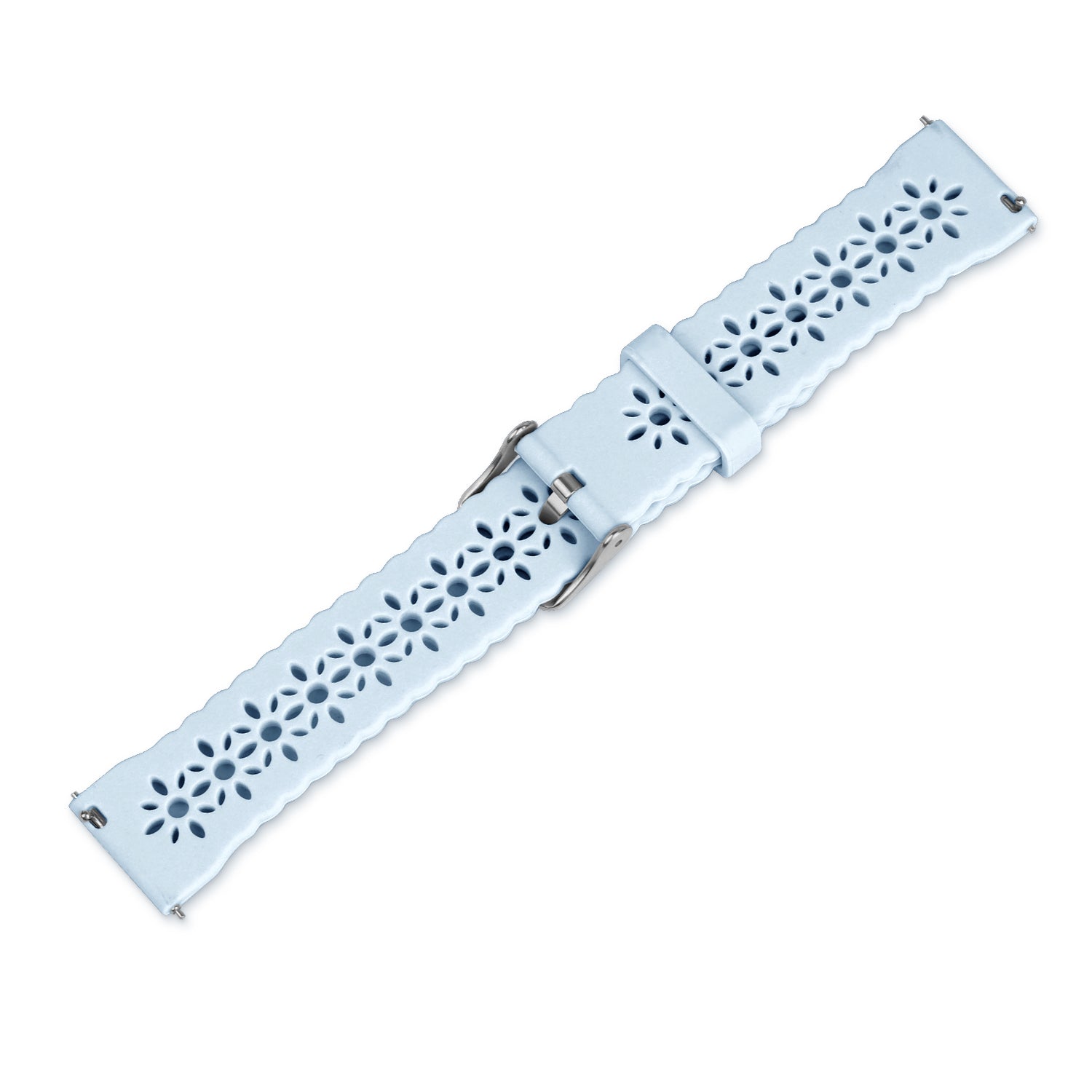 Withings Steel HR Sport Patterned Silicone Strap (Mist Blue)