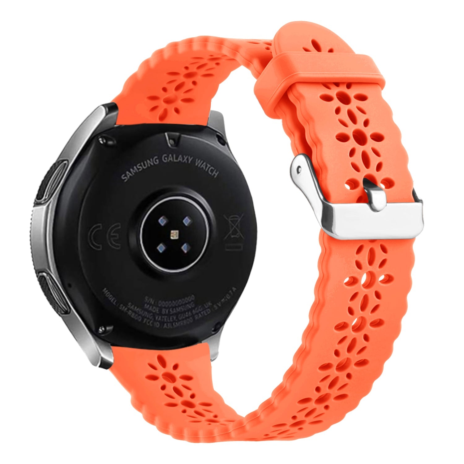 Amazfit GTS 4 Patterned Silicone Strap (Orange)