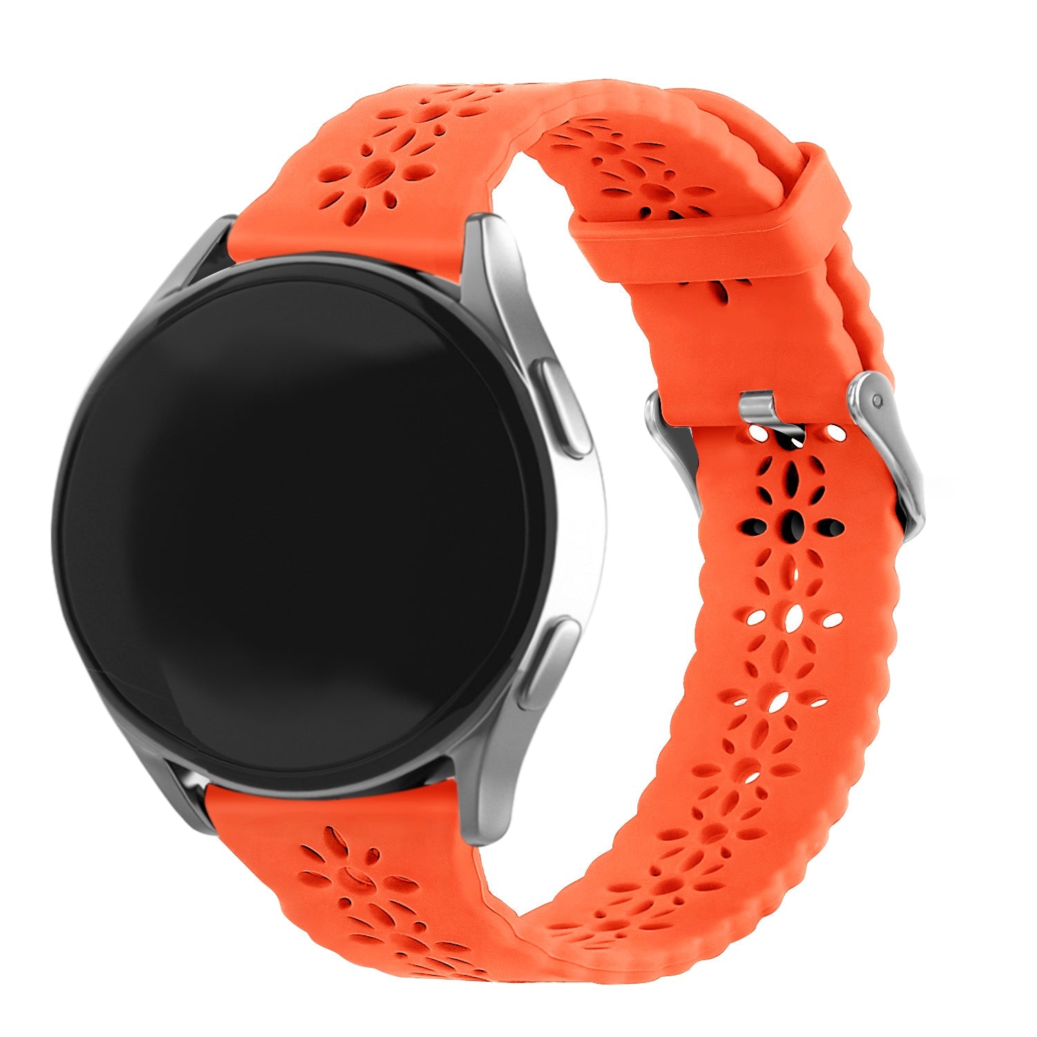 Coros Pace 2 Patterned Silicone Strap (Orange)