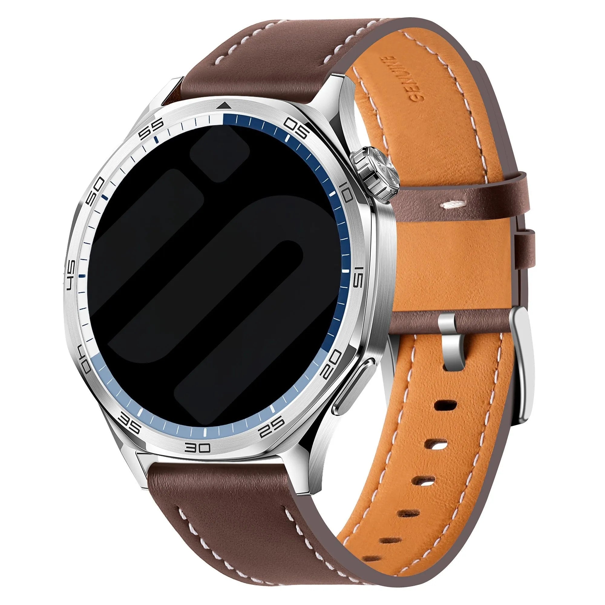 Oppo Watch x2 'One Push' Leder-Armband (dunkelbraun)