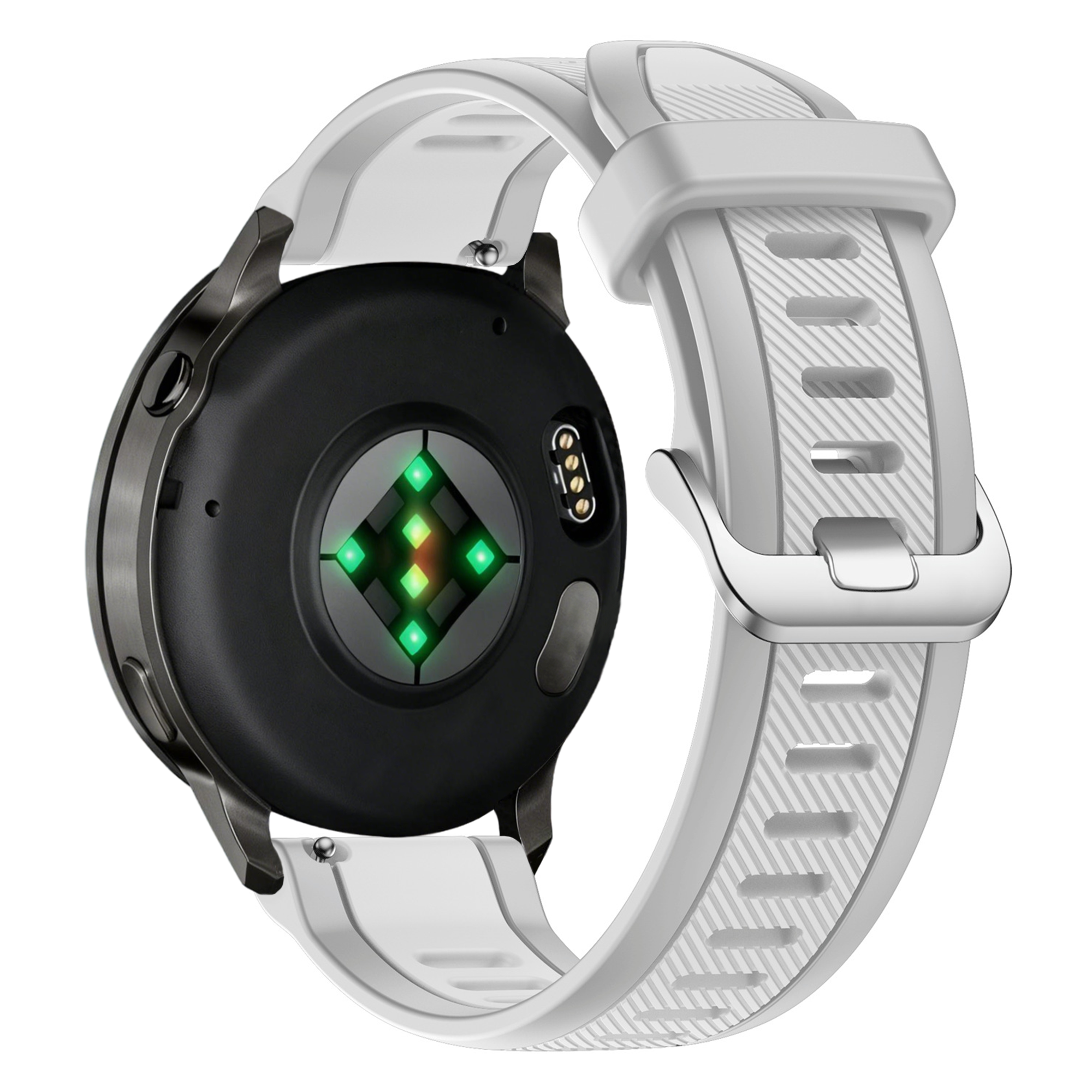 Bandz Garmin Vivoactive 3 Dual Buckled Sport Strap (Grey)