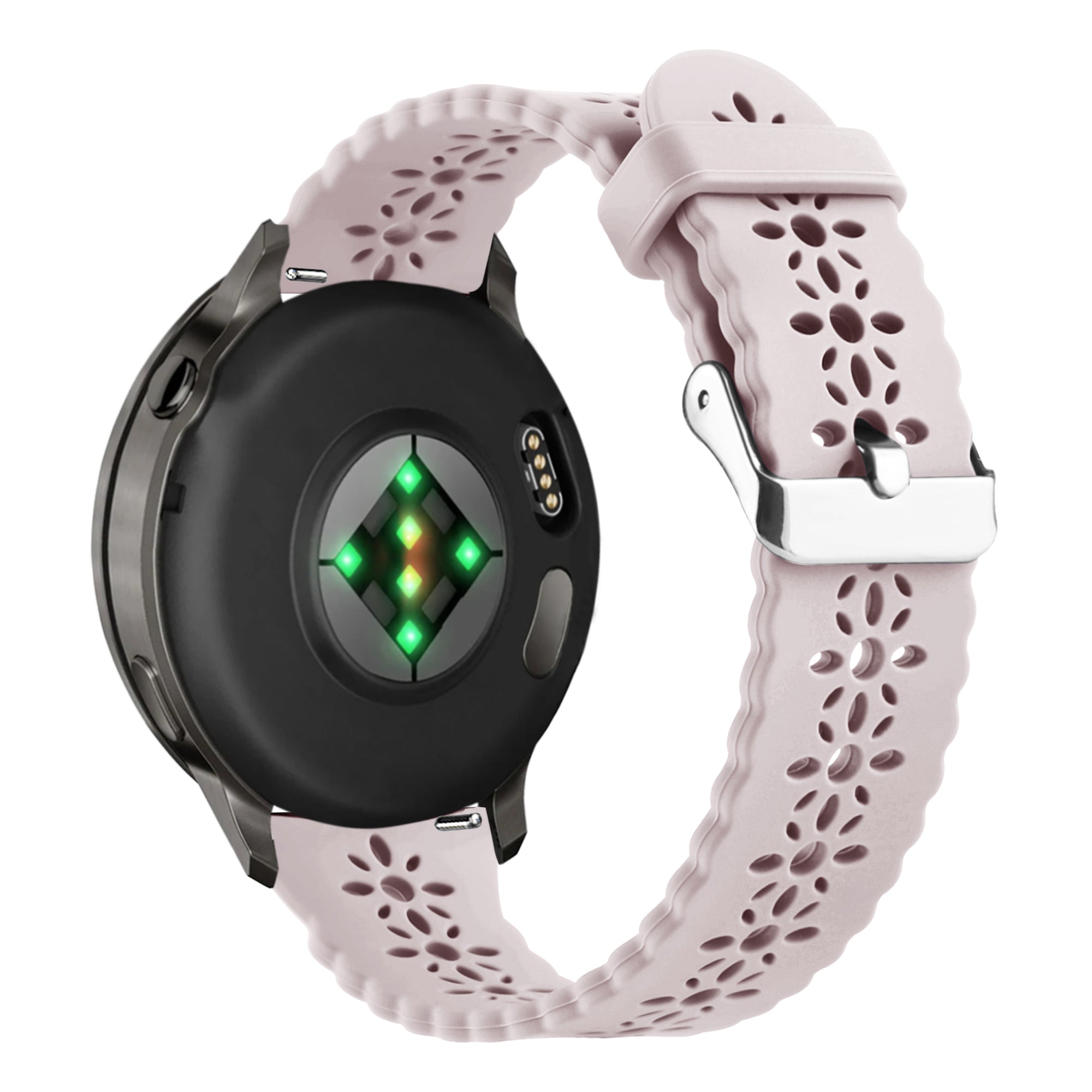 Bandz Garmin Vivomove Luxe Silicone Strap 'Lace' (Pink)