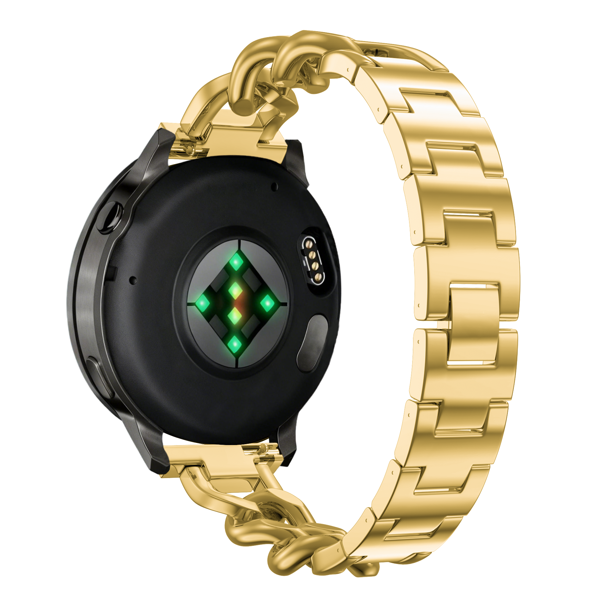 Bandz Garmin Forerunner 570 - 42mm Metallarmband 'Chains' (Gold)