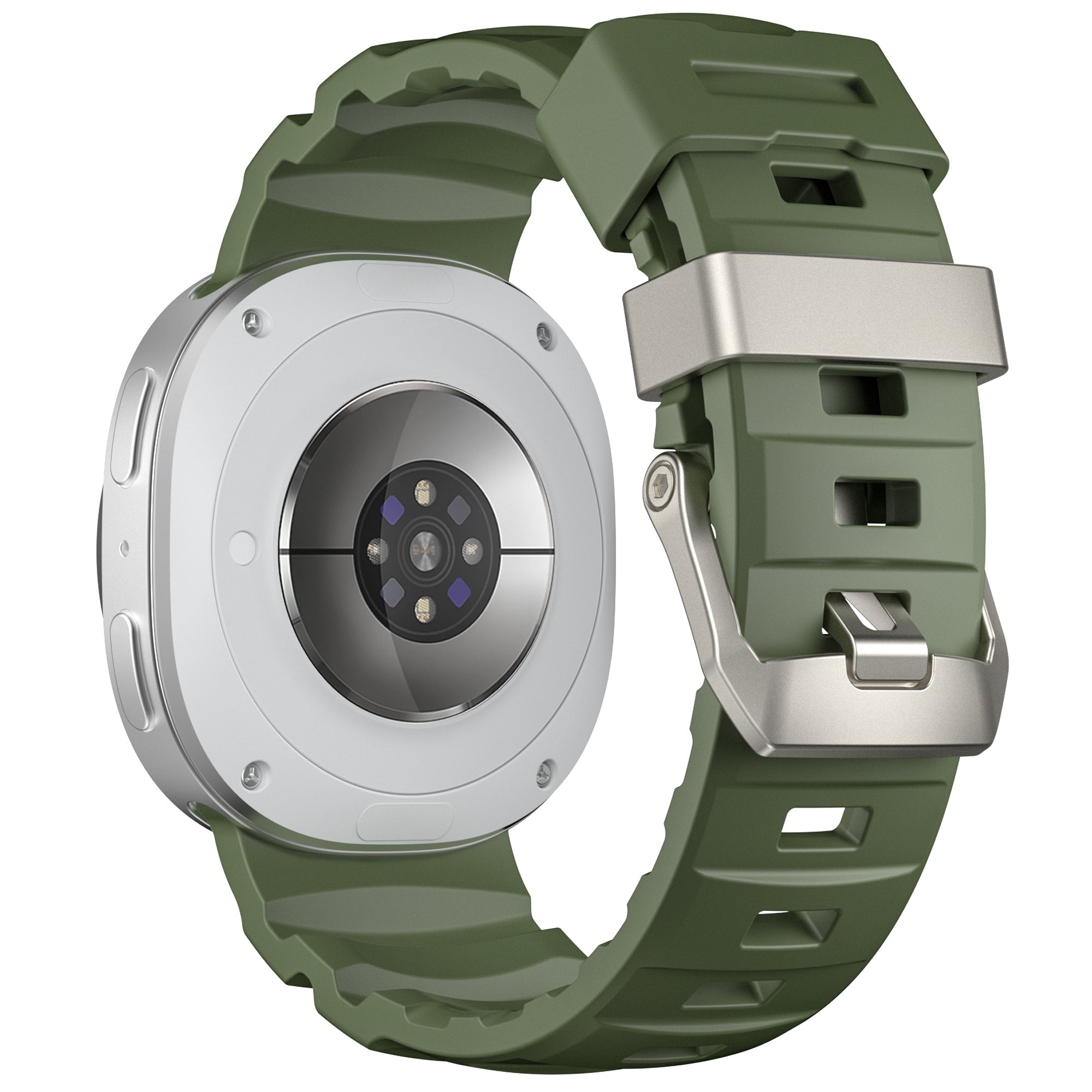 Samsung Galaxy Watch 8 - 44mm Extreme Silikonarmband (Olivgrün)