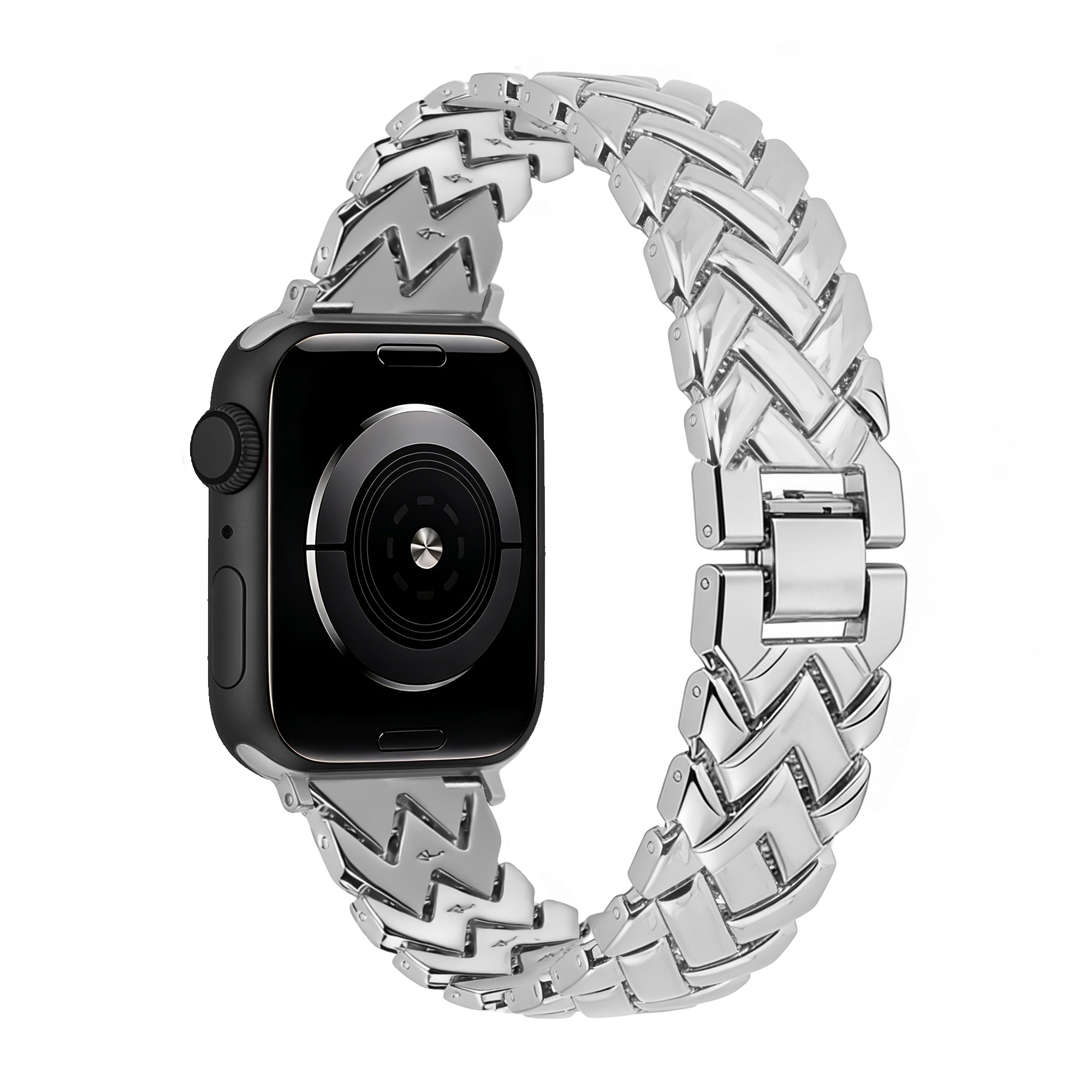 Bandz Apple Watch Metallarmband 'V-Type' (Silber)