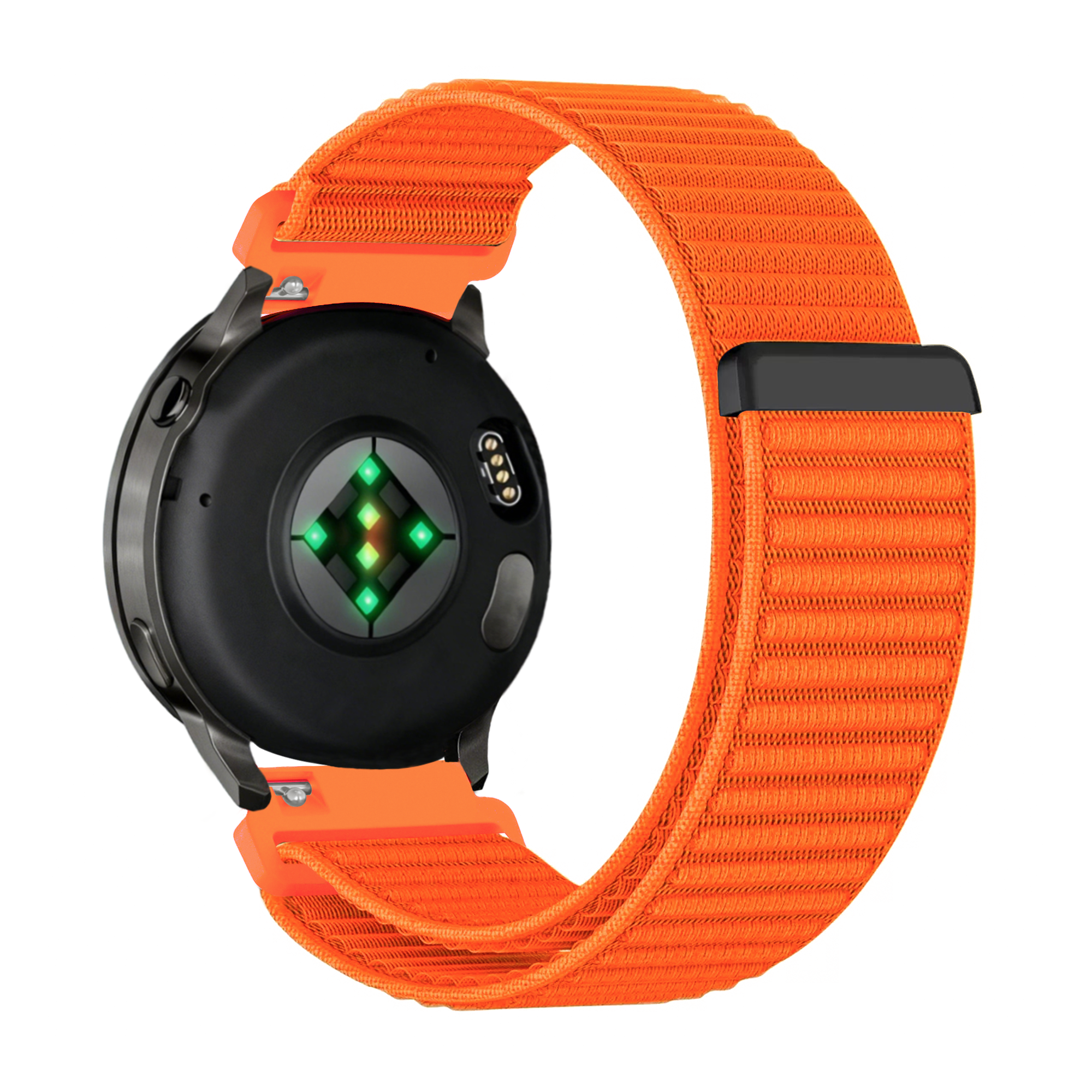 Bandz Garmin Vivoactive 4 Nylonarmband 'Wave' (Orange)