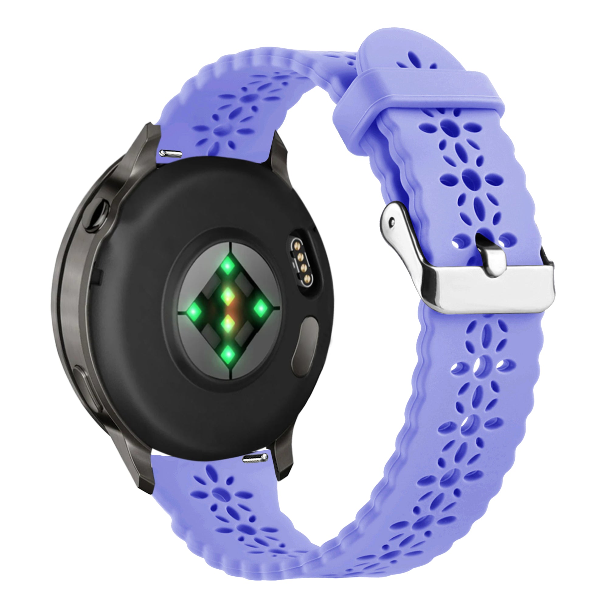 Bandz Garmin Vivoactive 6 Silikonarmband 'Lace' (Hell Lila)