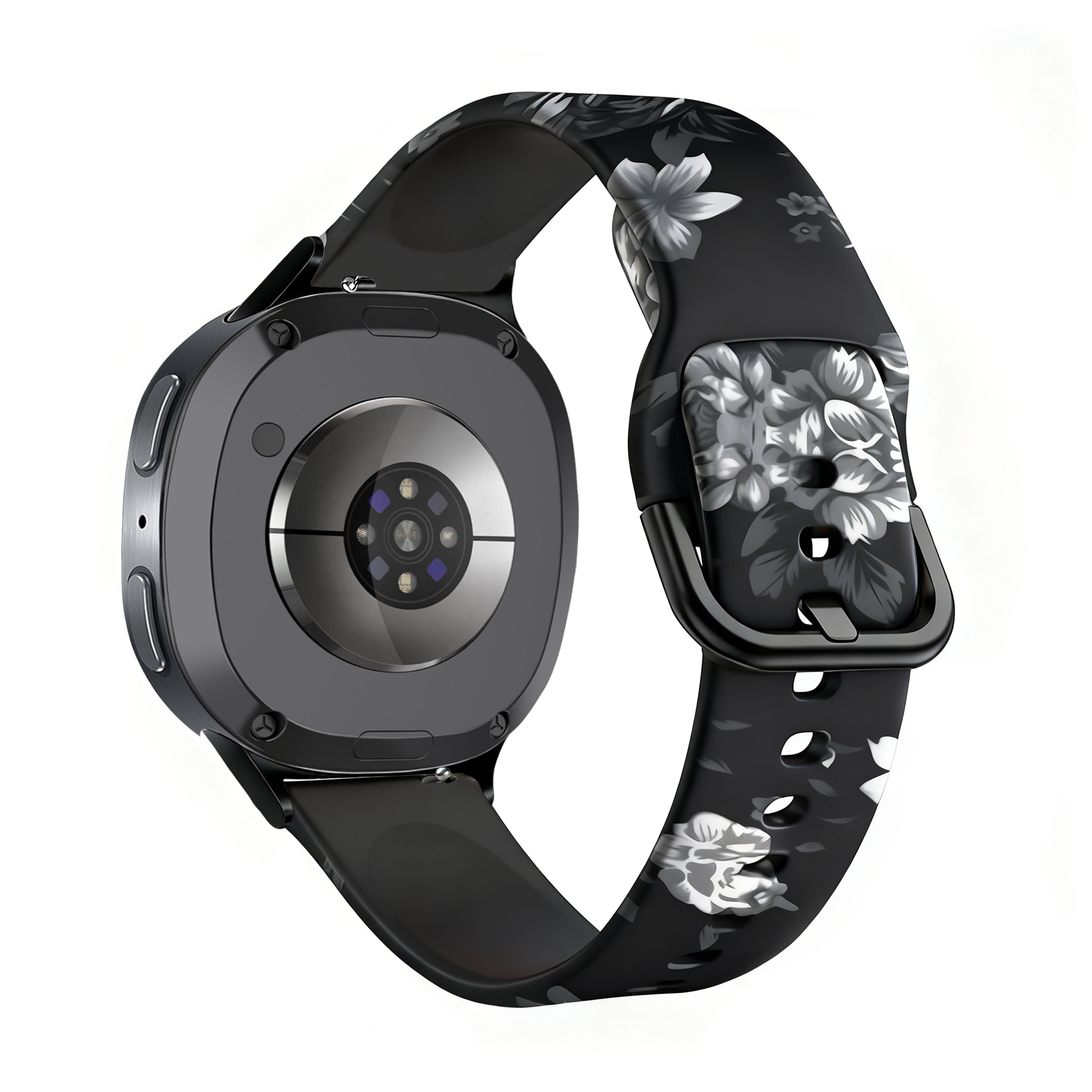 Samsung Galaxy Watch 8 Classic Grey Flower Strap