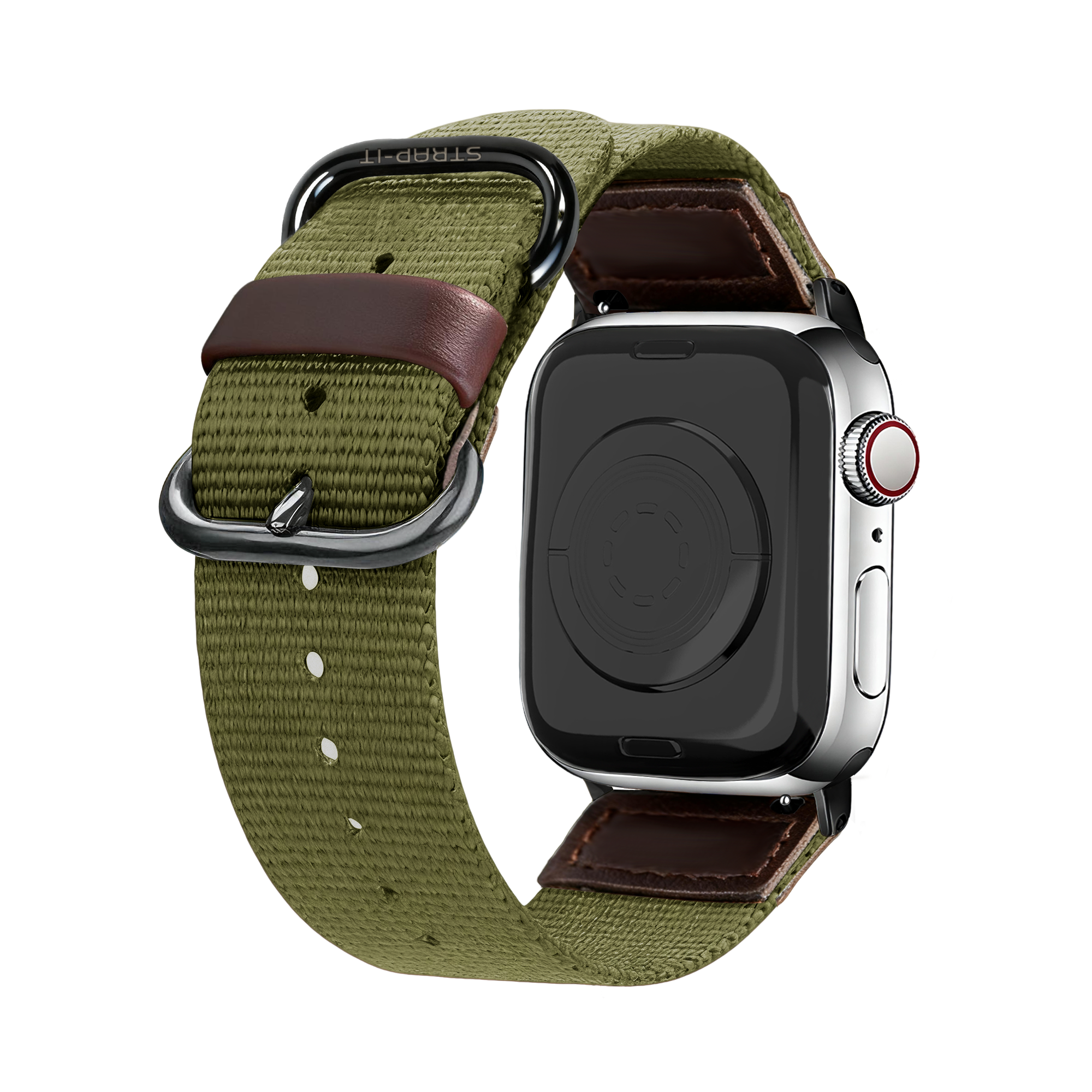 Apple Watch Canvas Armband (Armee Grün)