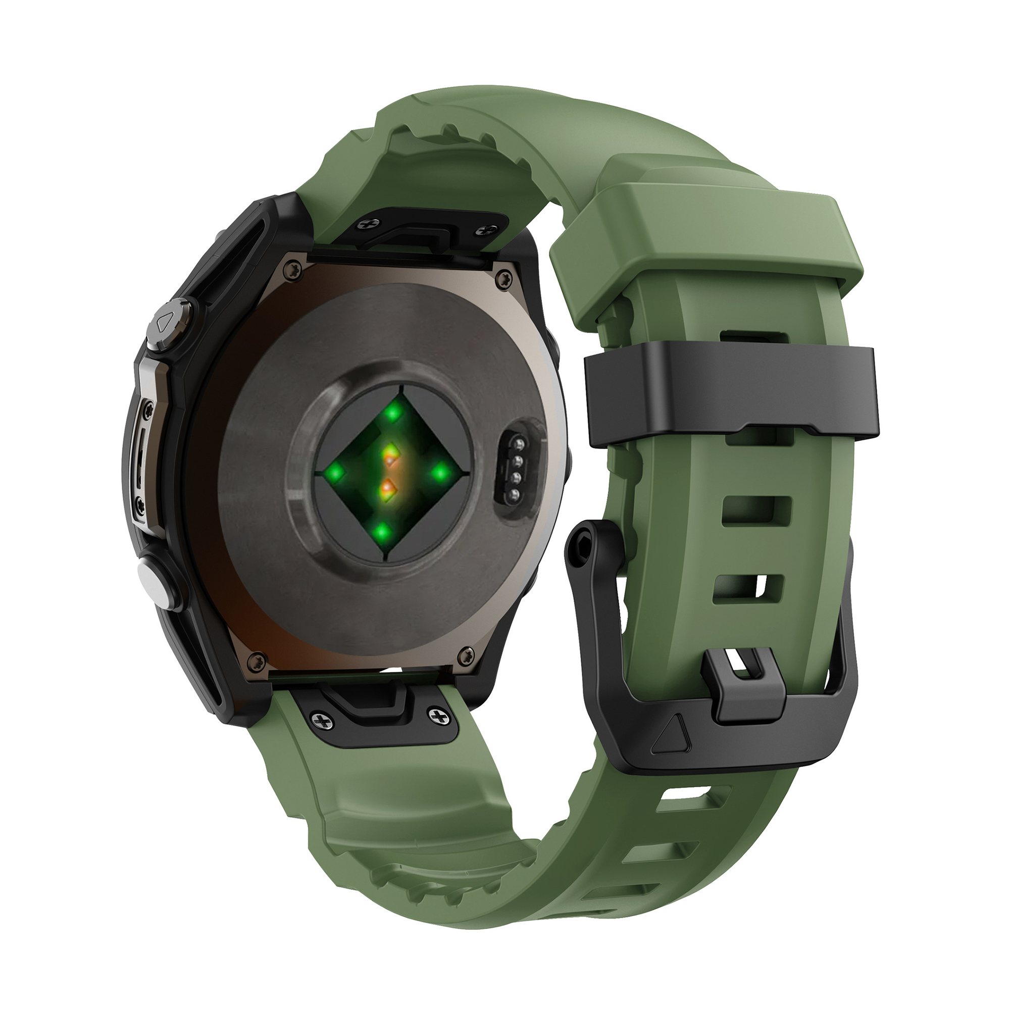 Garmin D2 Delta PX Trail Silikonarmband (Dunkelgrün)