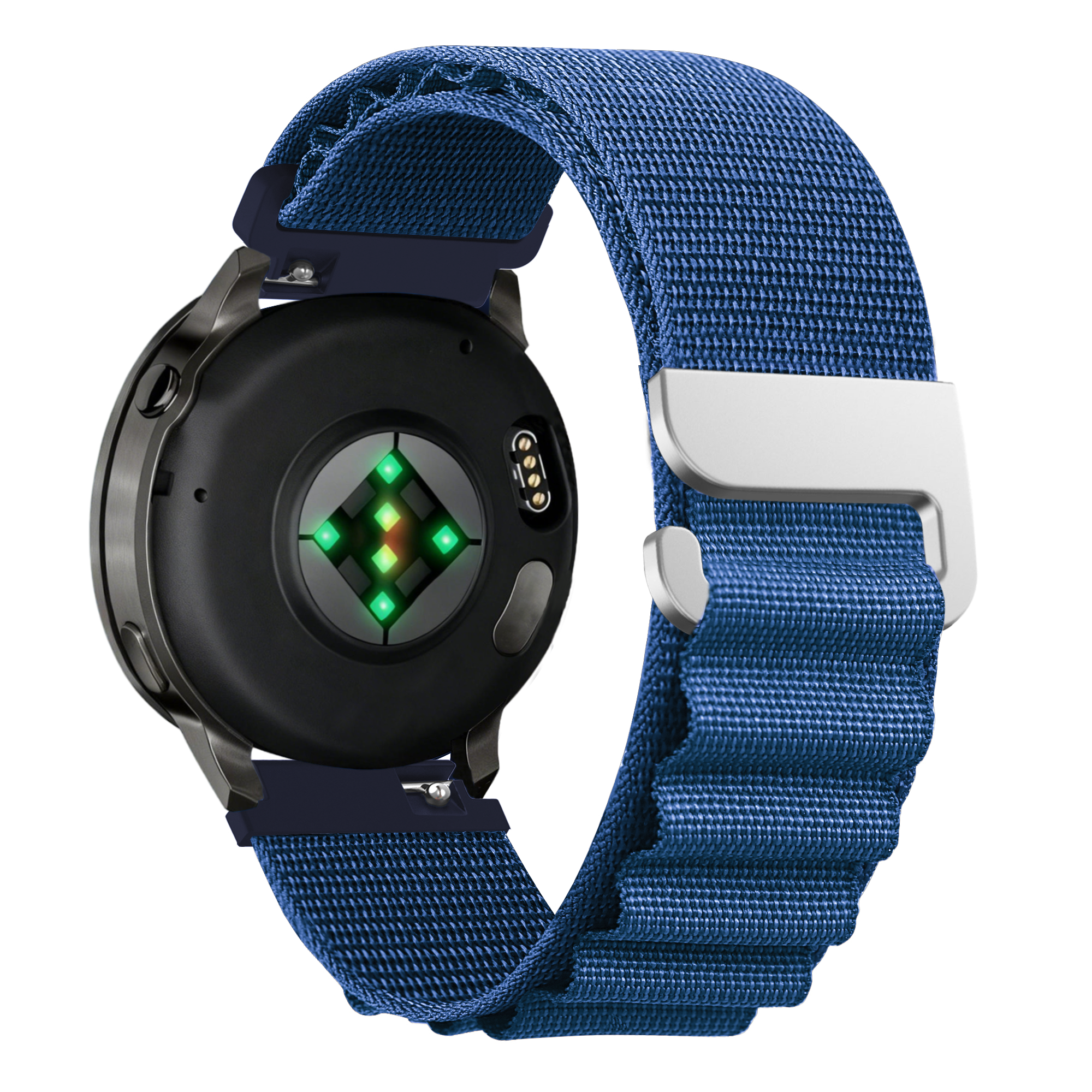 Bandz Garmin Vivoactive 4 Alpine Nylonarmband (Blau)