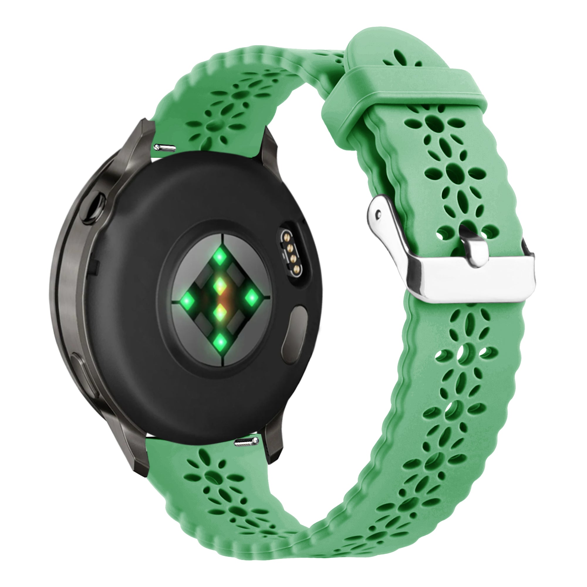 Bandz Garmin Vivoactive 6 Silicone Strap 'Lace' (Light Green)