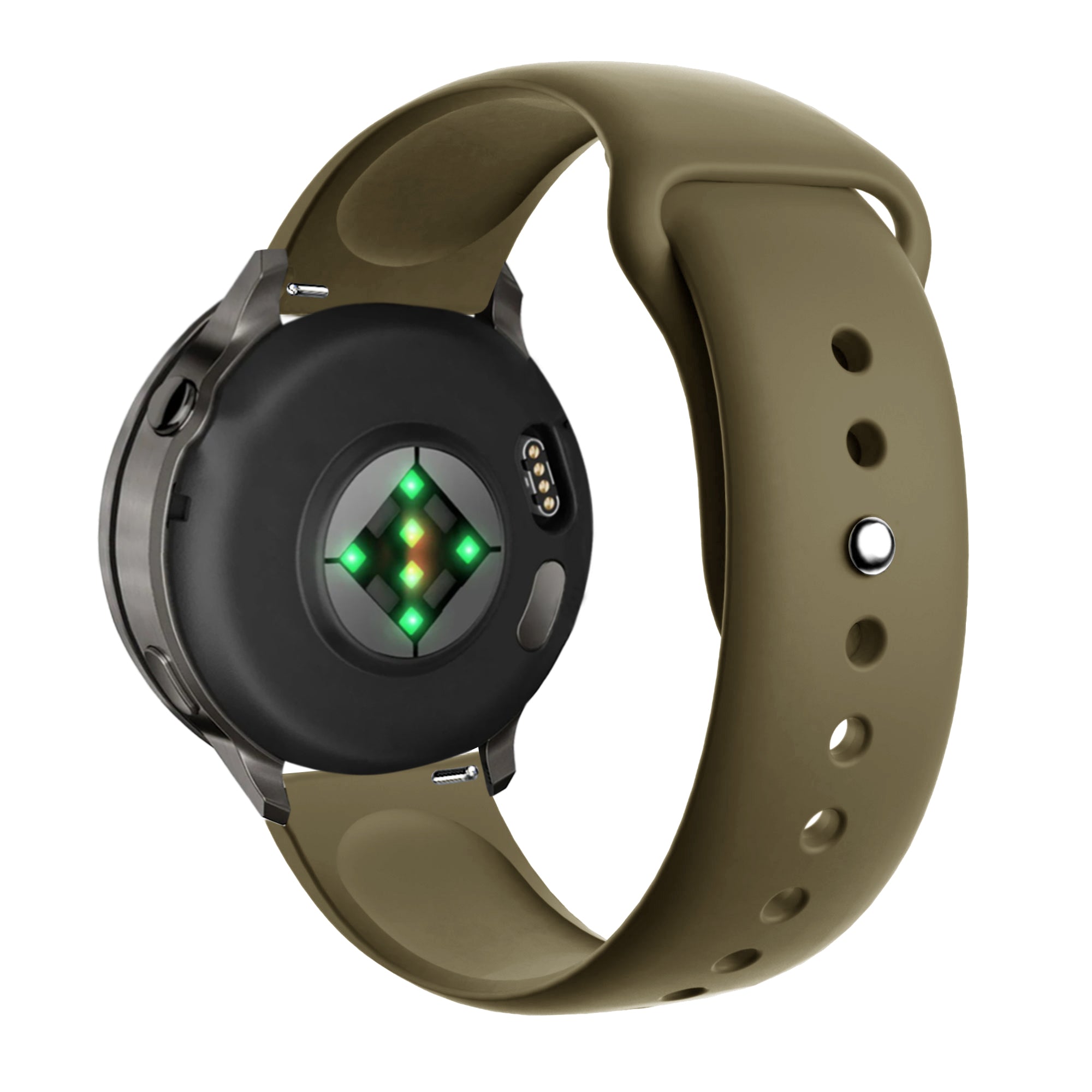 Bandz Garmin Forerunner 570 - 47mm Sportarmband 'Deluxe' (Olivgrün)