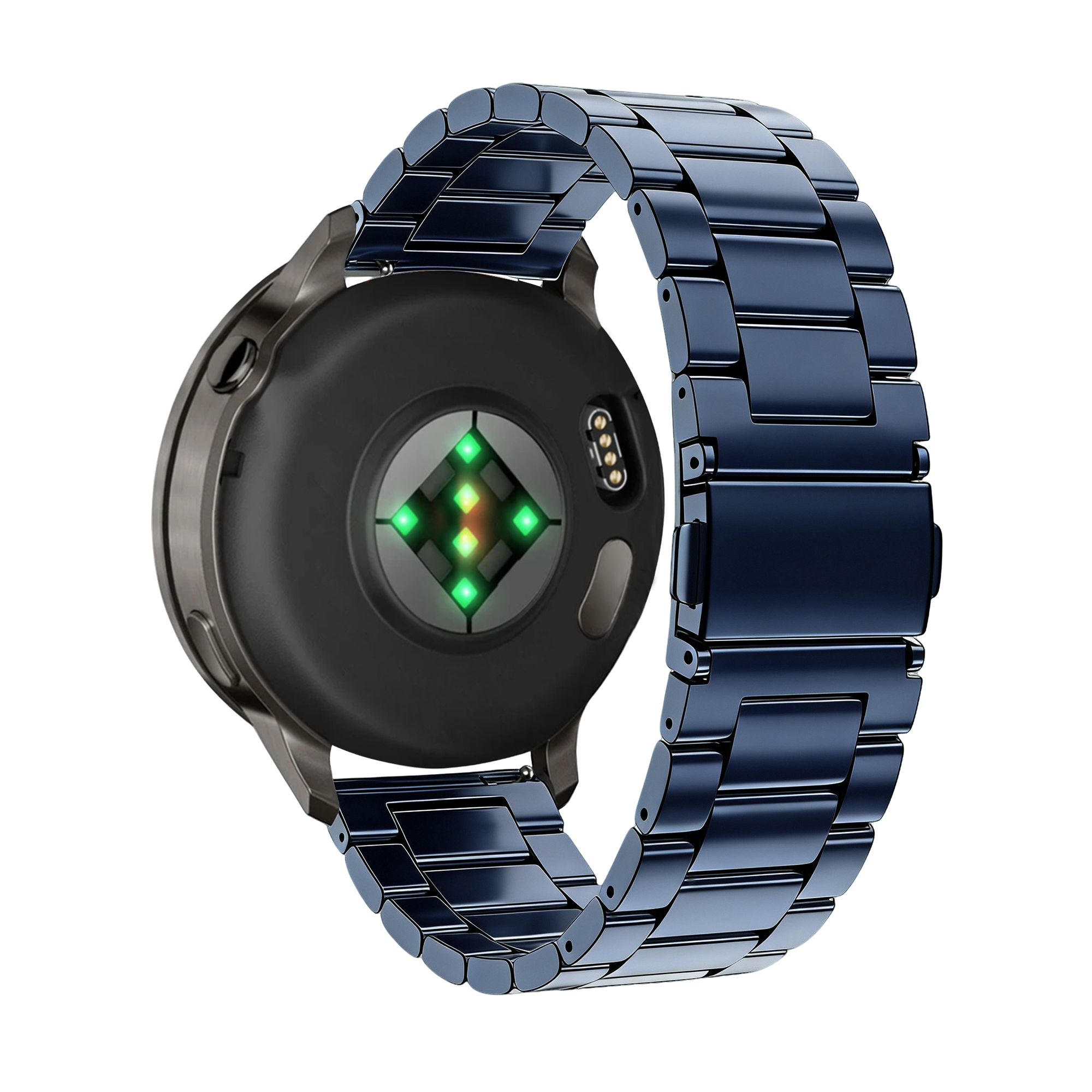 Bandz Garmin Vivoactive 3 Steel Strap 'Classic' (Blue)