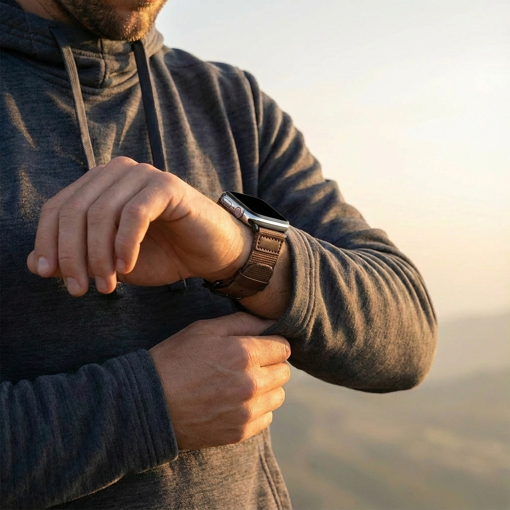 Apple Watch Canvas Armband (Braun)