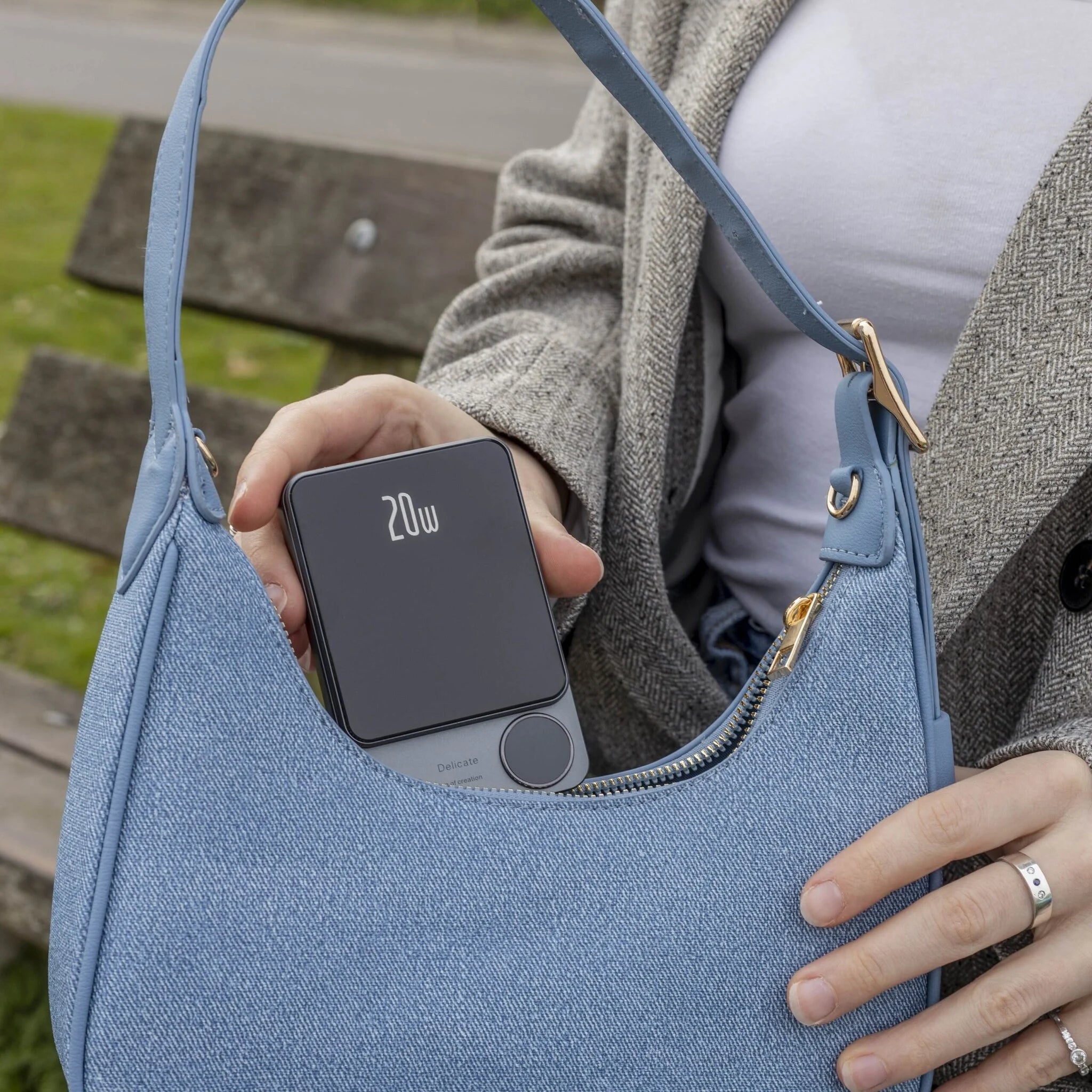 Coverzs 20W Magsafe Solid 5.000 mAh Powerbank (Zwart)