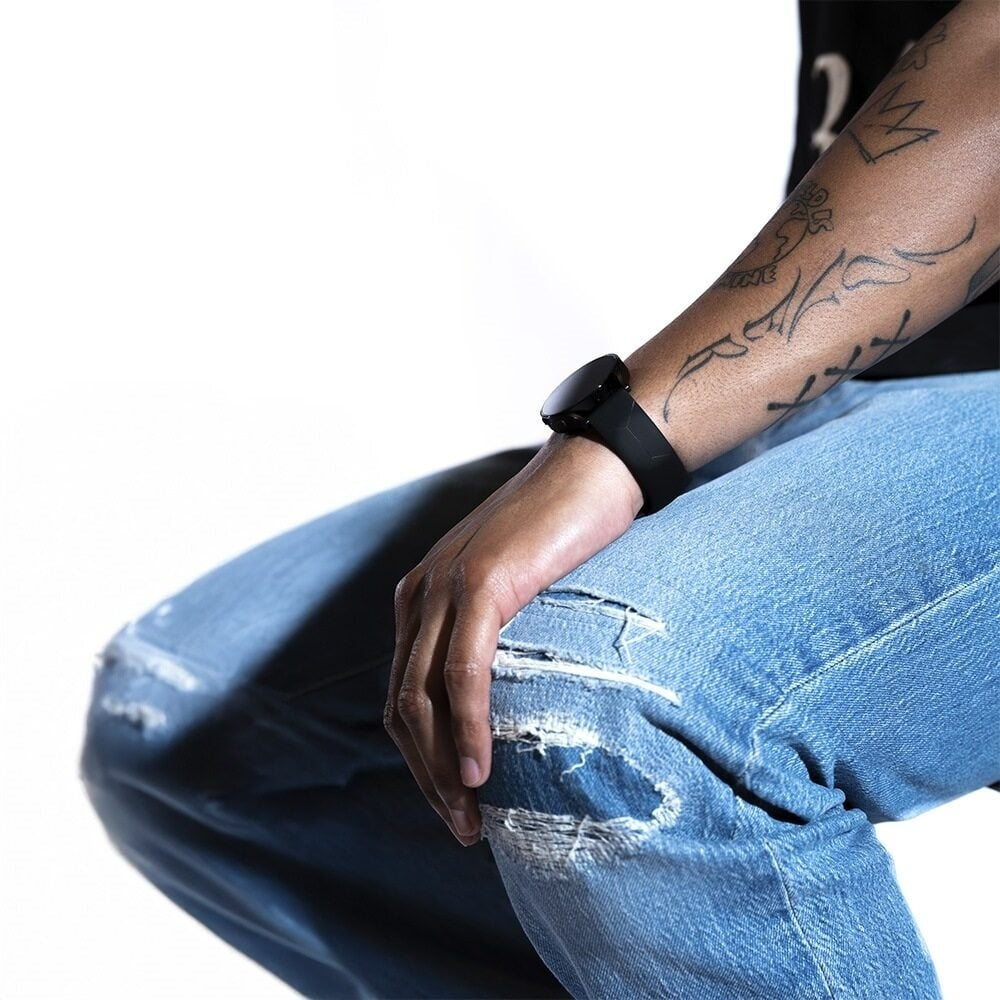 Balr. Fossil Gen 6 - 44 mm Sechsecke Sportarmband (schwarz)