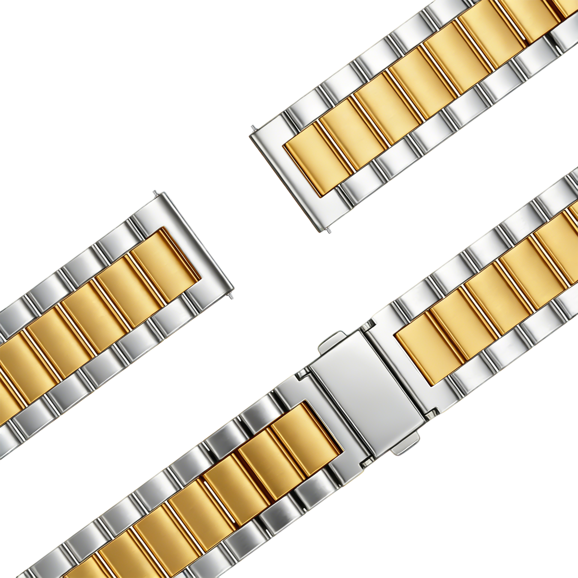 Bandz Garmin Vivoactive 4s Stahlarmband 'Classic' (Silber/Gold)