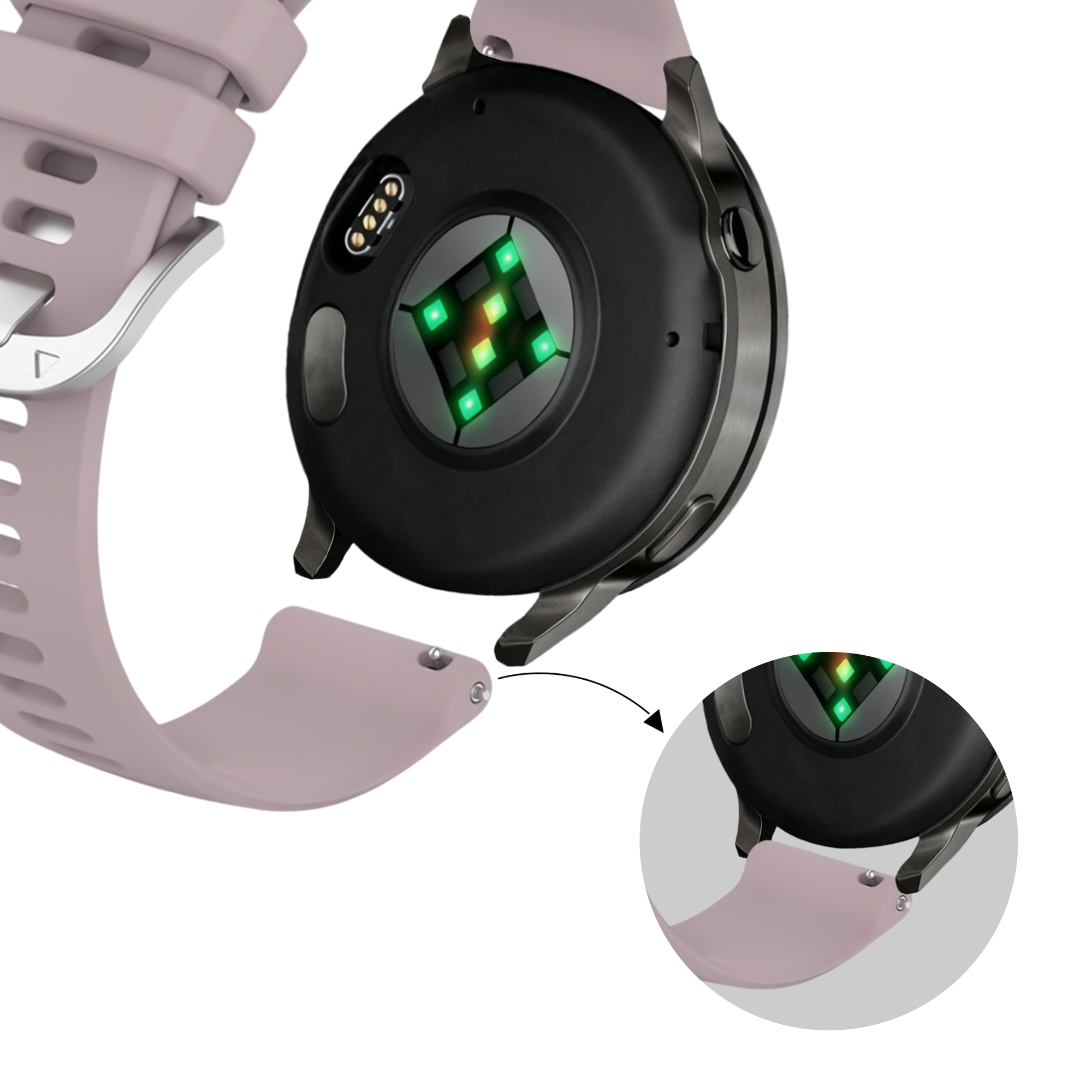 Bandz Garmin Venu 2s Silicone Strap 'Classic' (Lavender)