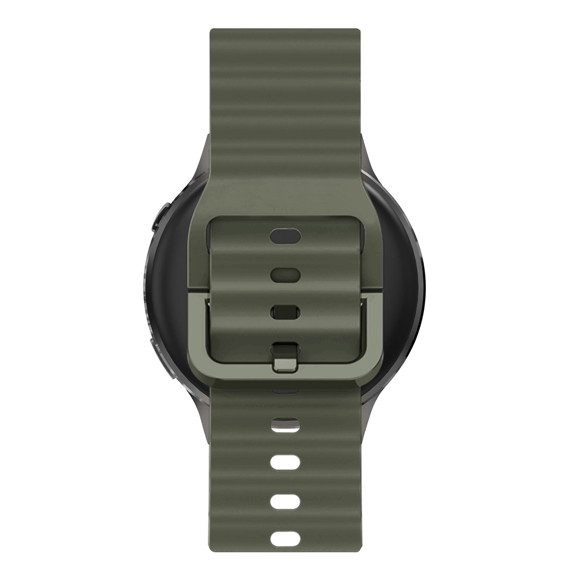 Bandz Garmin Venu 2s Silikonarmband 'Wave' (Armeegrün)