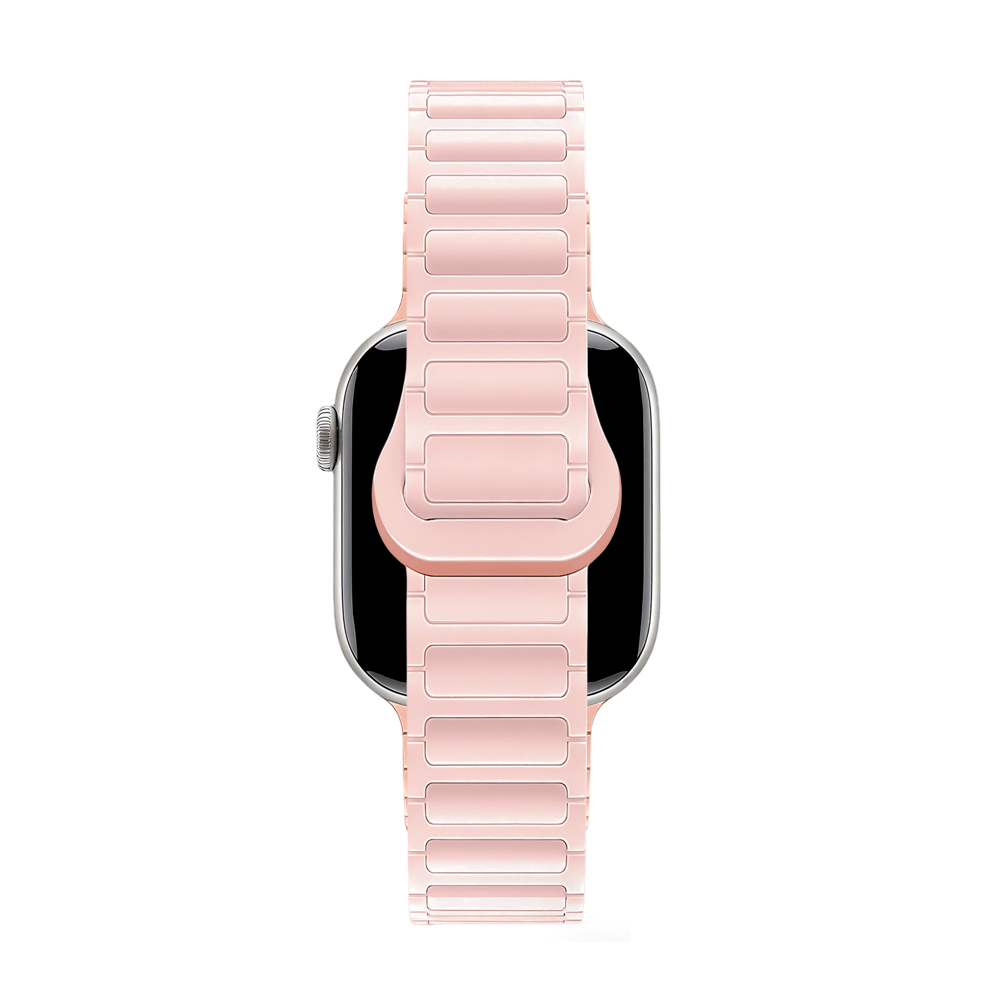 Bandz Apple Watch Magnetisches Silikonarmband 'Slim' (Rosa)