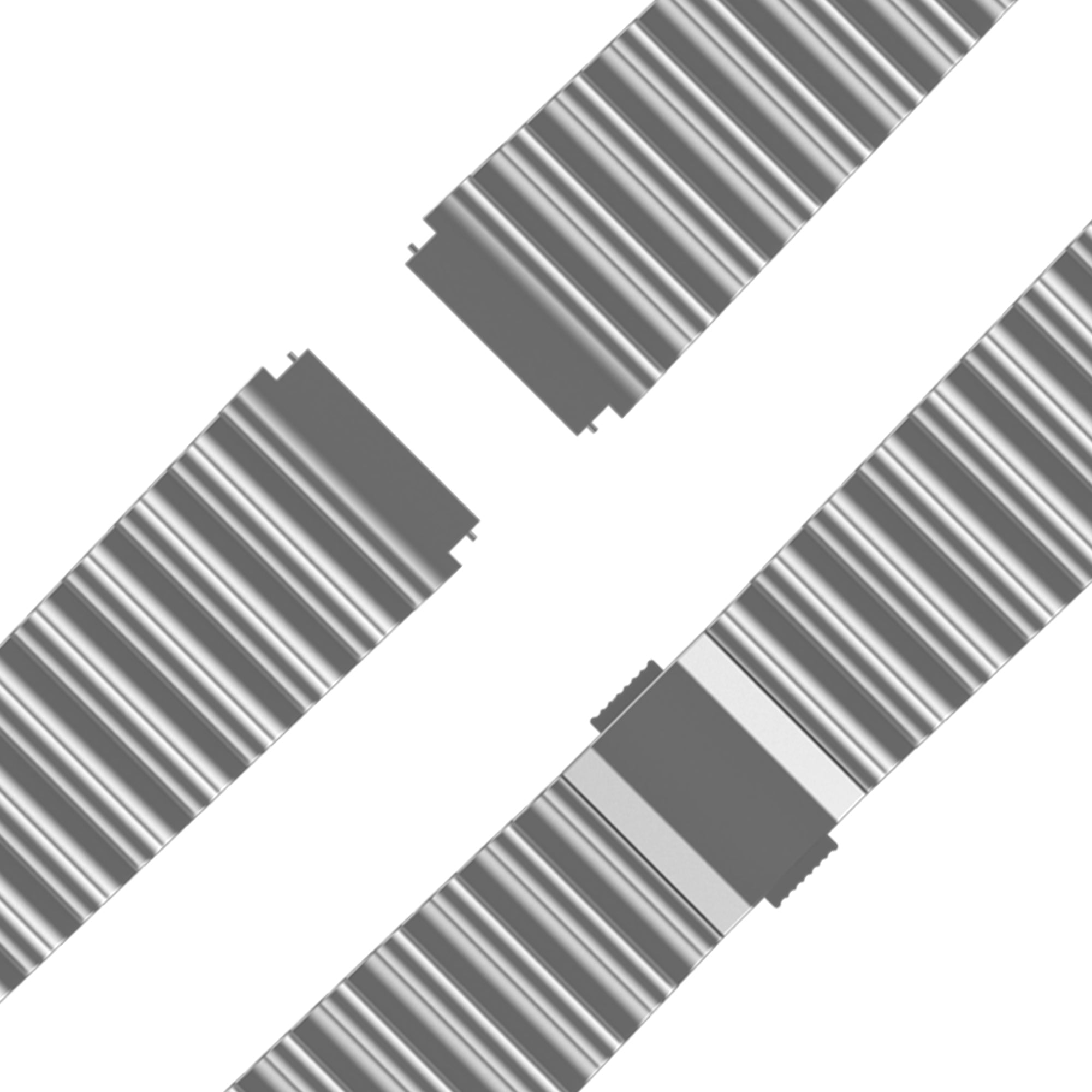 Bandz Garmin Forerunner 255 Premium Steel Strap 'Ocean' (Titanium)