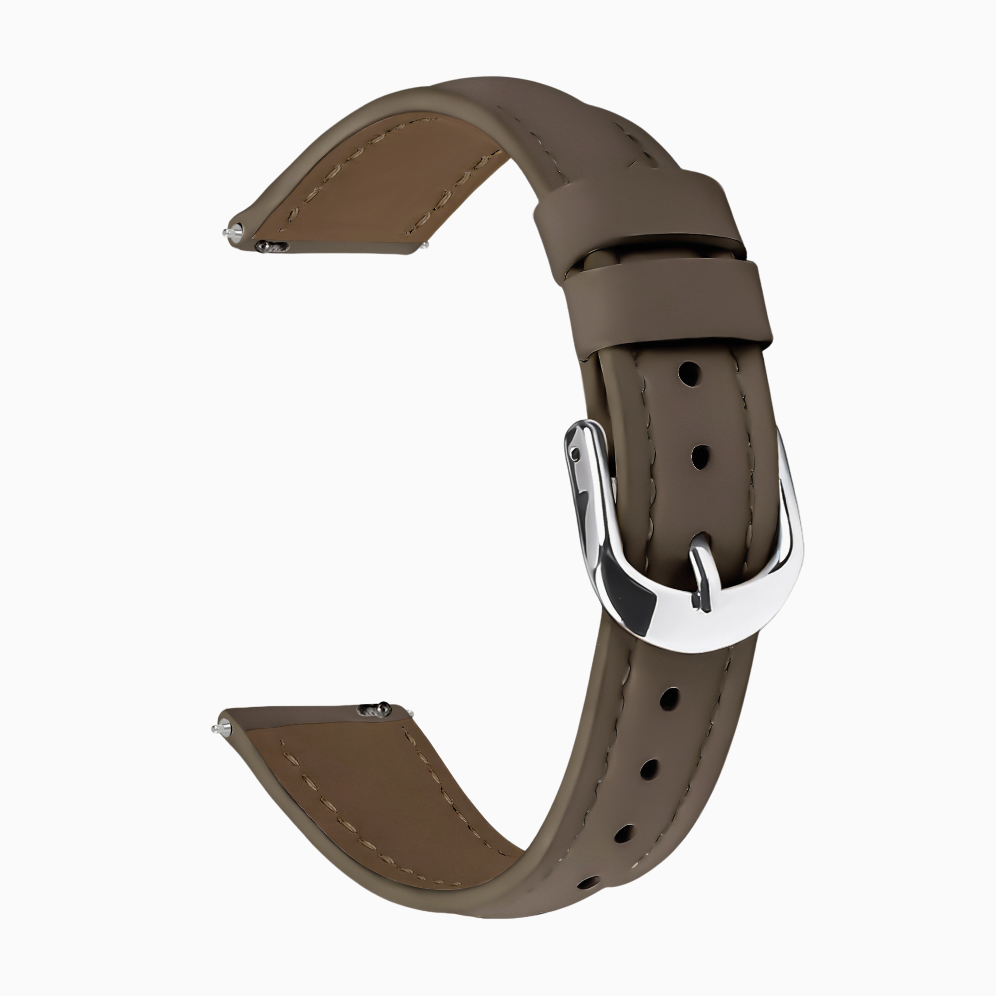 Polar Ignite Slimfit Leather Strap (Dark Brown)