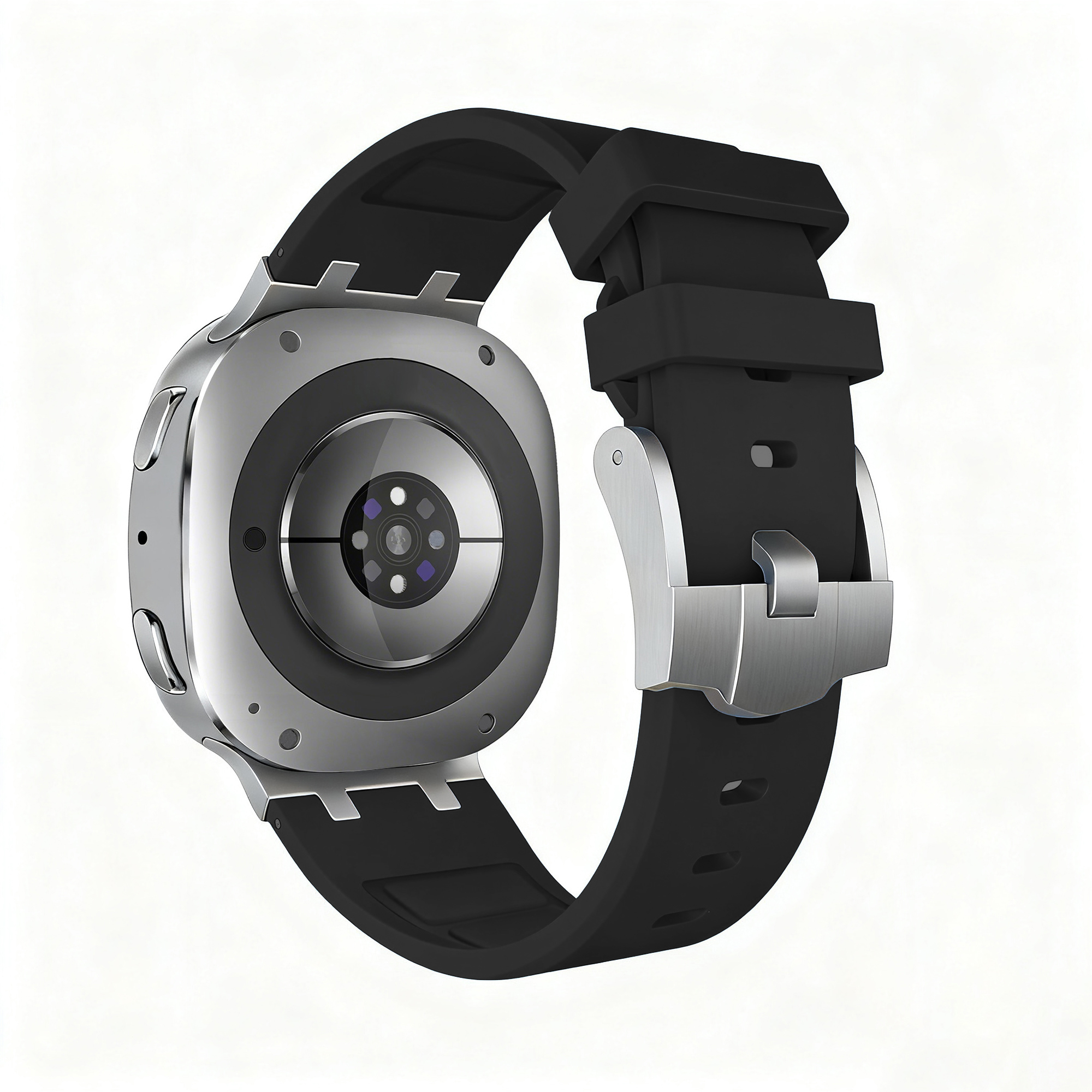 Bandz Samsung Galaxy Watch 8 Classic Silikonarmband 'Luxe Liquid' (Schwarz)