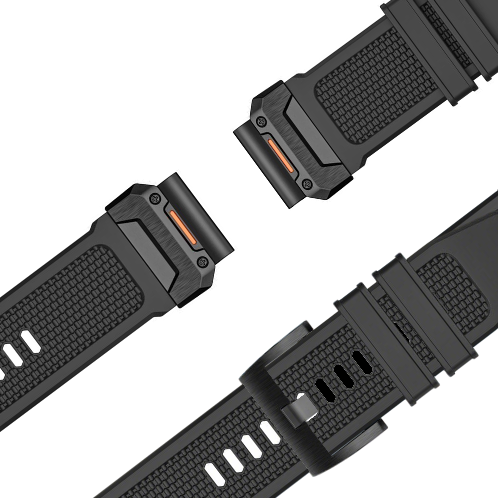 Bandz Garmin Instinct Silicone Strap 'Explorer' (Black)