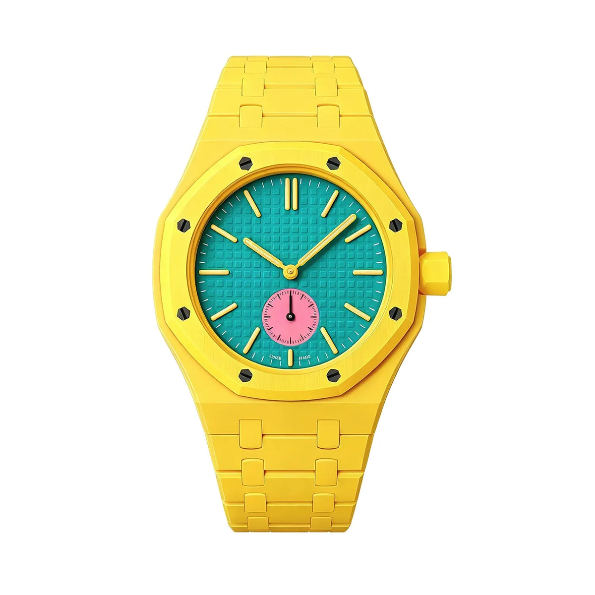 Swatch Royal Pop Biokeramik-Armband – 3 Uhr (Gelb)
