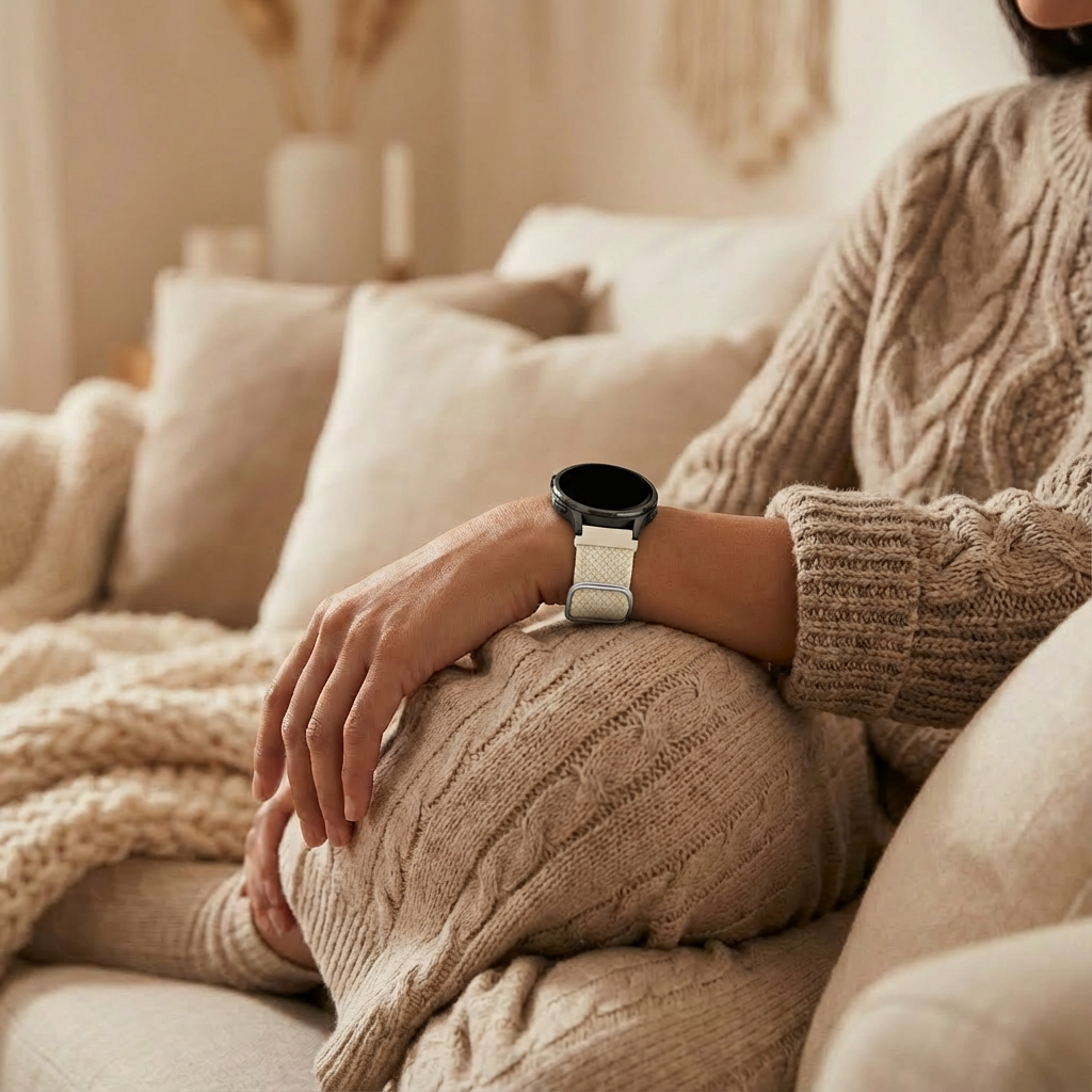 Bandz Garmin Venu 3s Verstellbares Geflochtenes Armband (Polarstern)