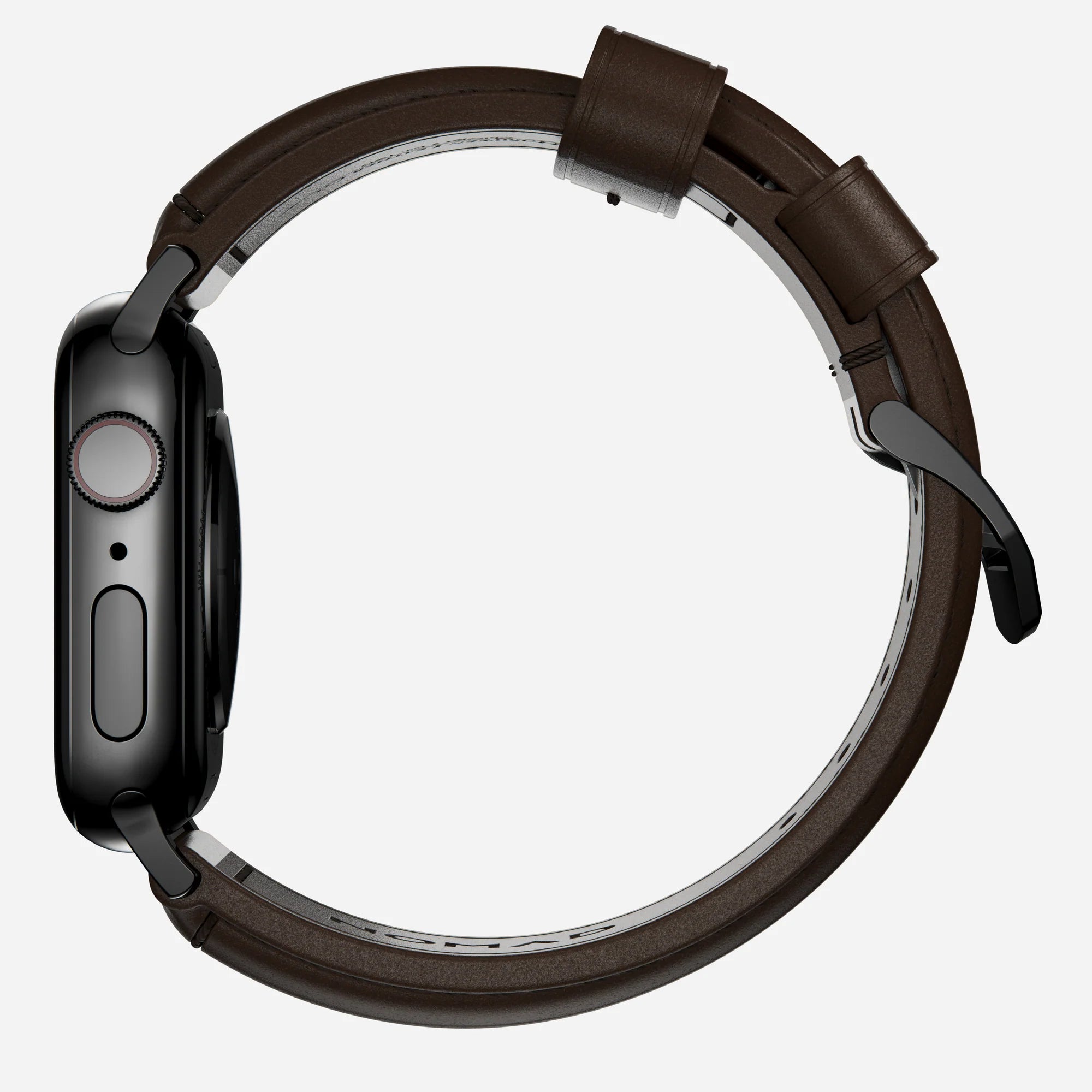 Nomad Traditional Apple Watch Leather Strap (Brown/Black)