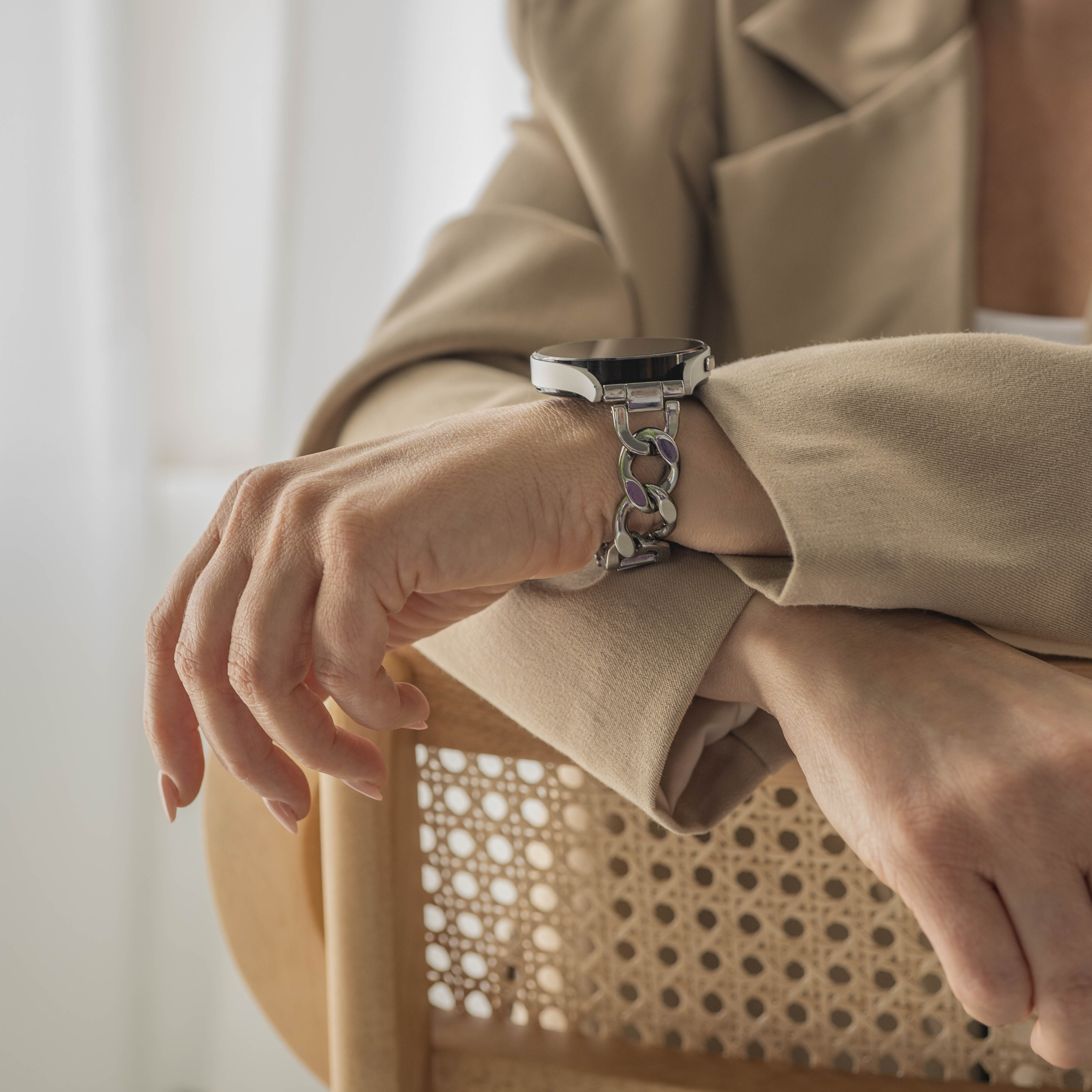 Withings Steel HR - 40mm Stahlkettenband (Silber)