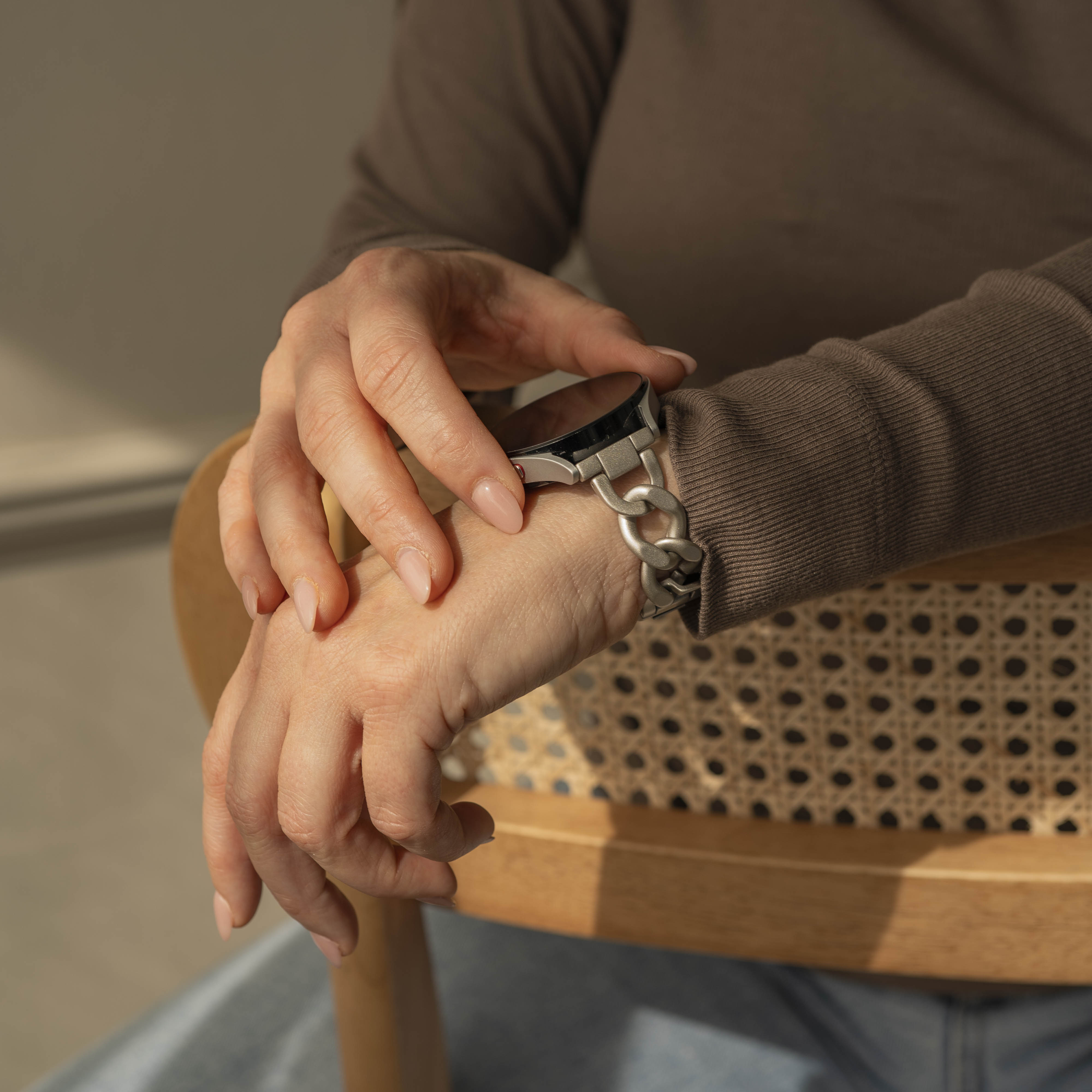 Withings Scan Watch Nova Stahlkettenband (Polarstern)