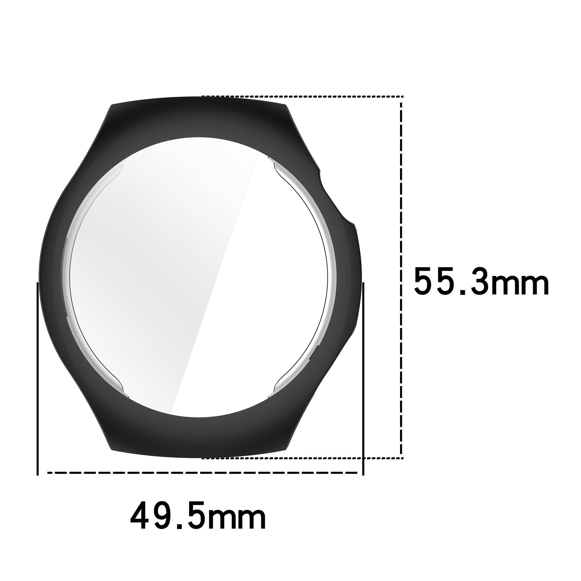 Huawei Watch 5 - 46mm TPU Hülle (Schwarz)
