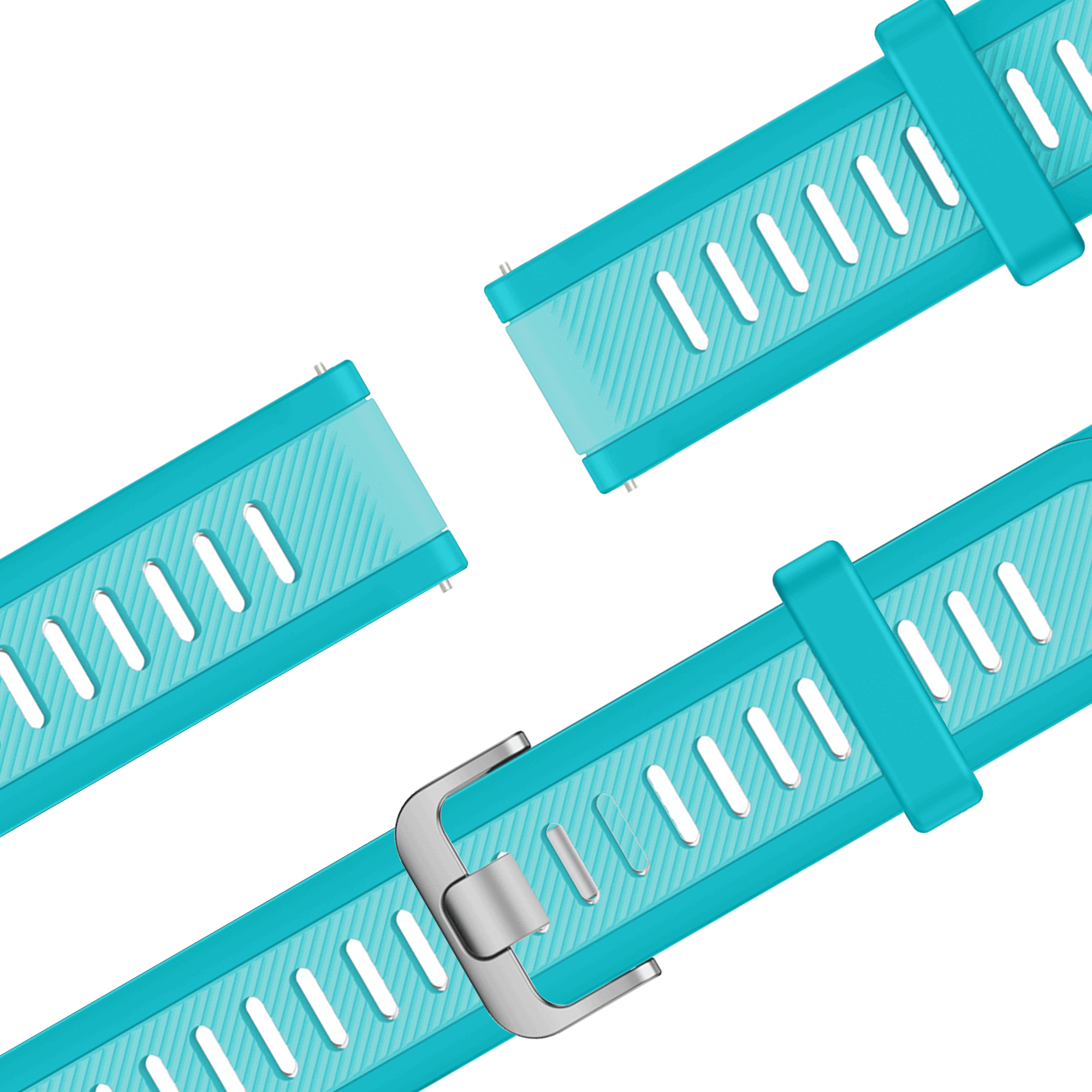 Bandz Garmin Vivoactive 3 Dual Buckled Sport Strap (Aqua)