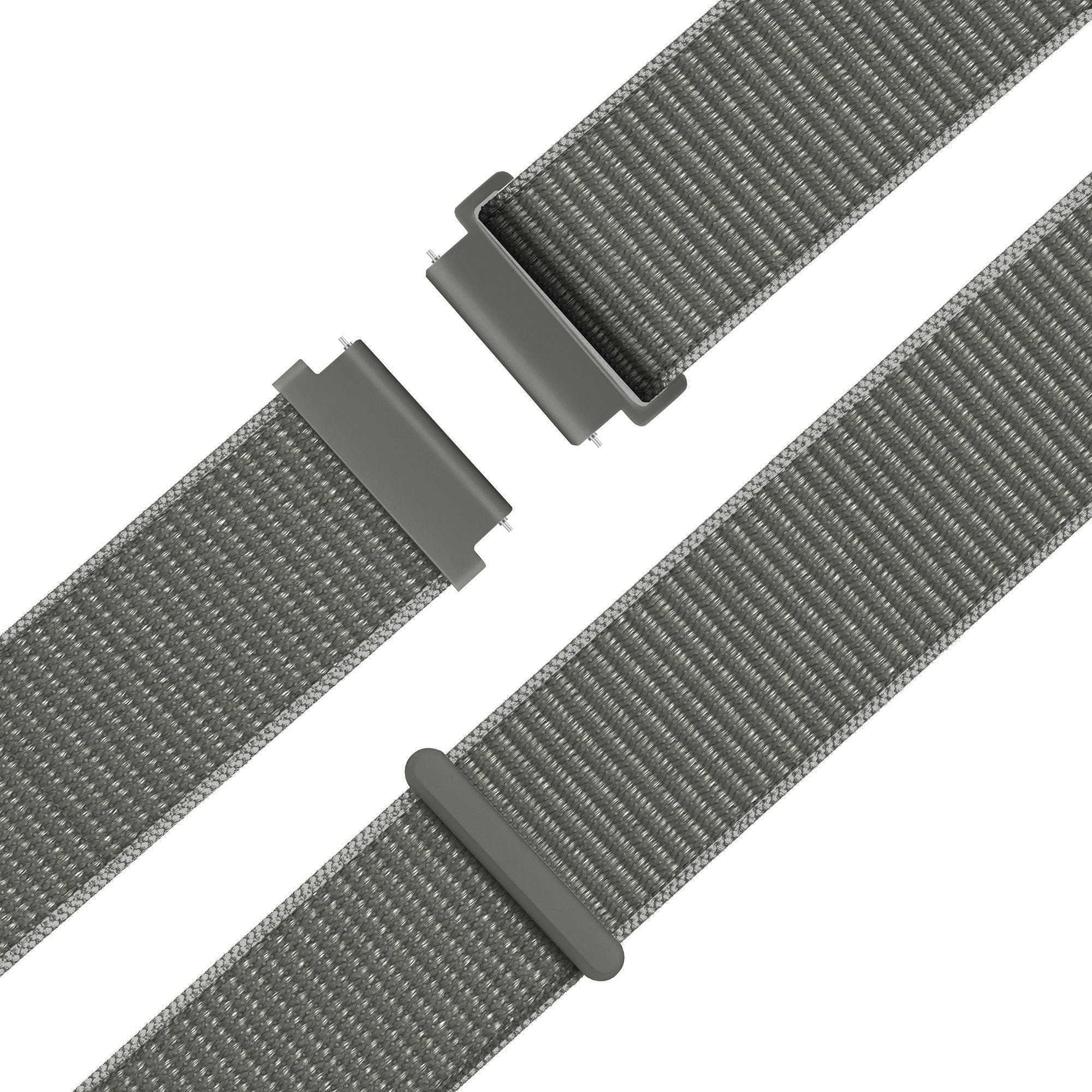 Bandz Garmin Vivomove 3 Nylon Loop Strap (Grey-Green)