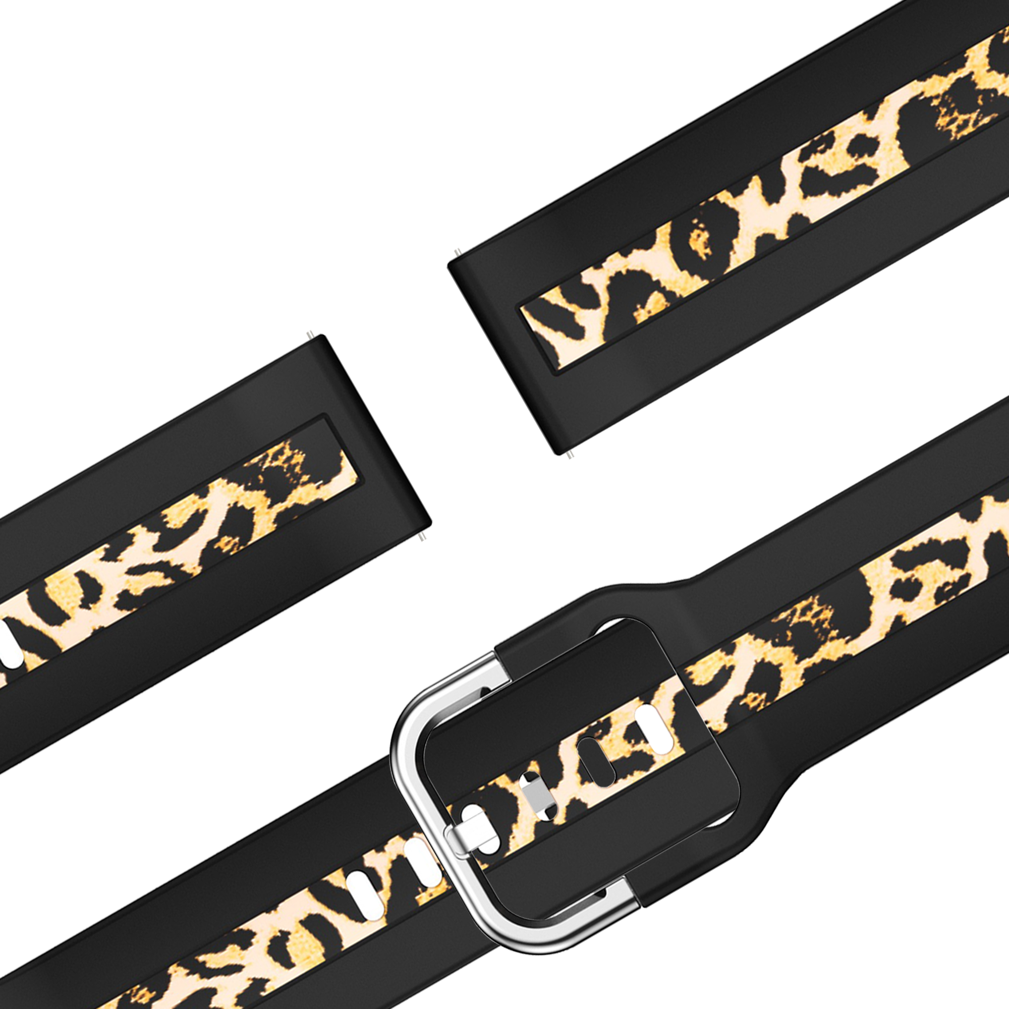 Bandz Gard Pro Health Smartwatch 3 - 41mm Dual Leopard Strap (Black)