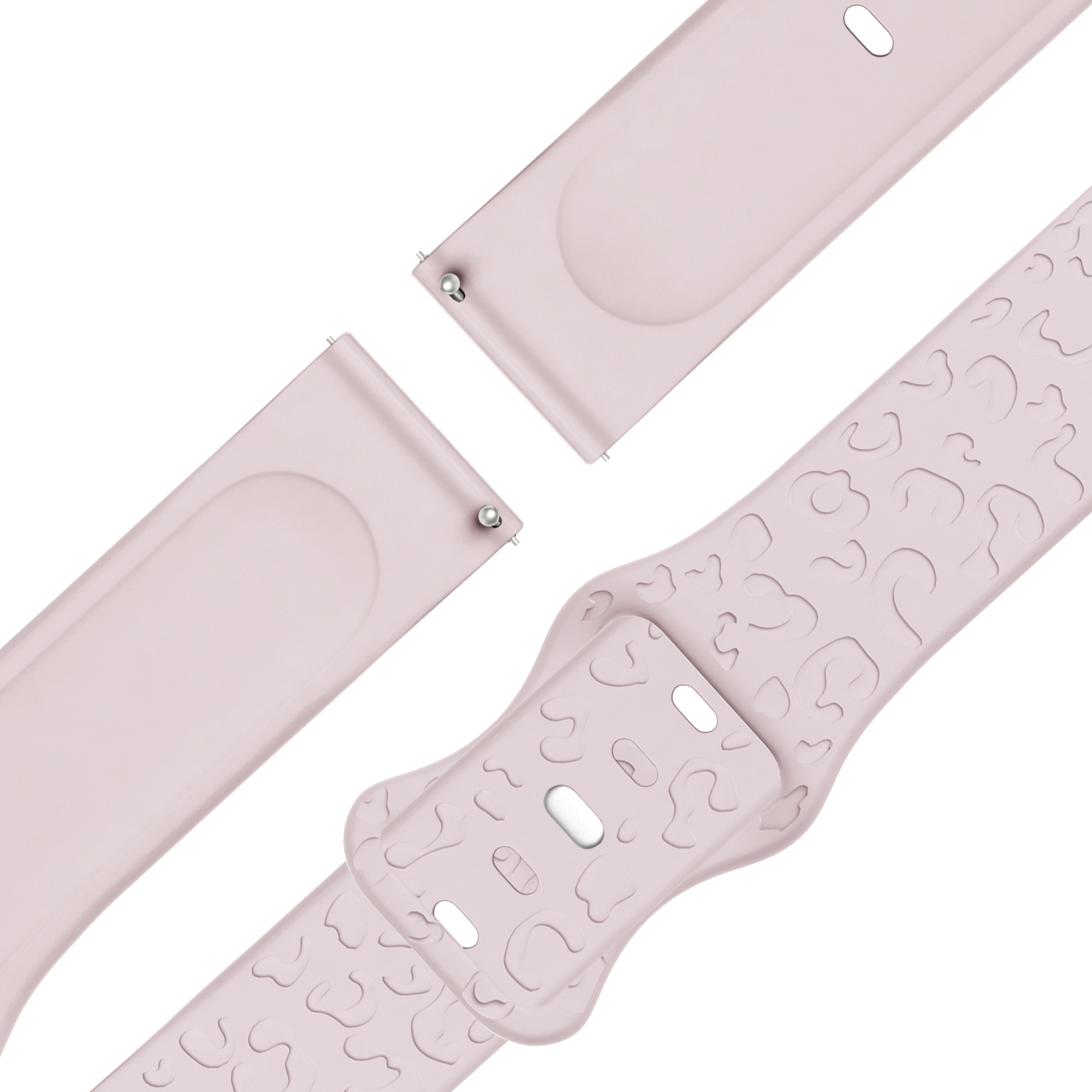 Bandz Garmin Vivoactive 6 Silikonarmband 'Leopard' (Rosa)
